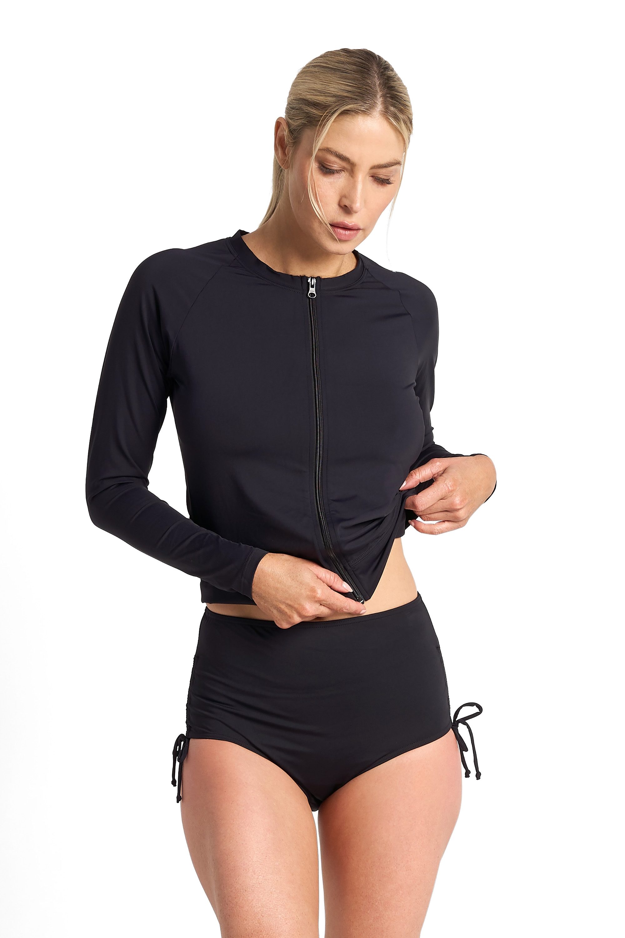 Cosmopolitan Tie Side Pant-Black