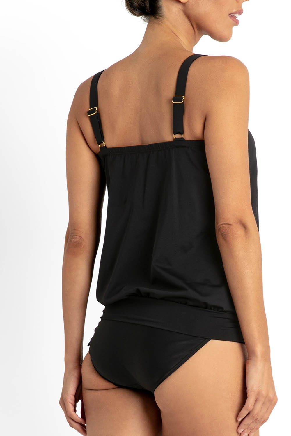 Raeni Bandeau Blouson Singlet-Black
