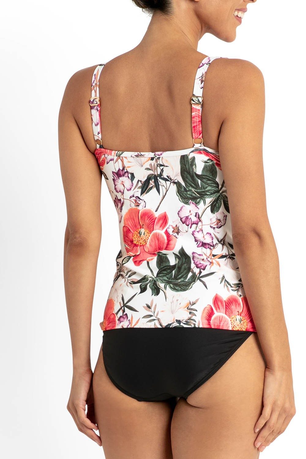 Paige Frill Crossover Singlet-White