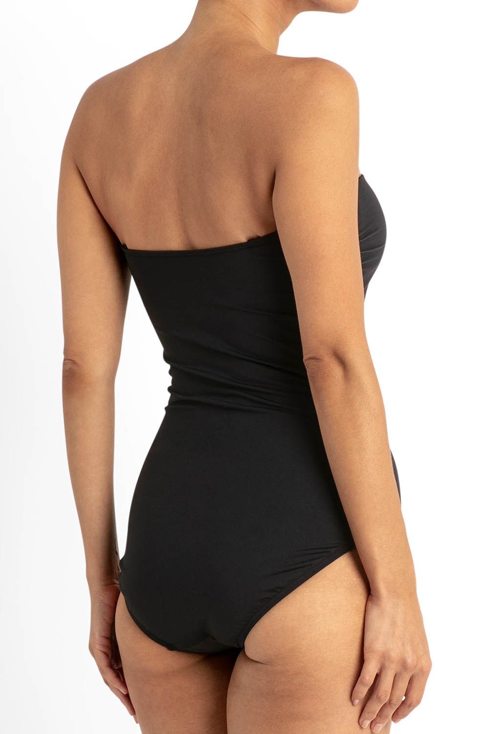 Raeni Seamless Bandeau One Piece-Black