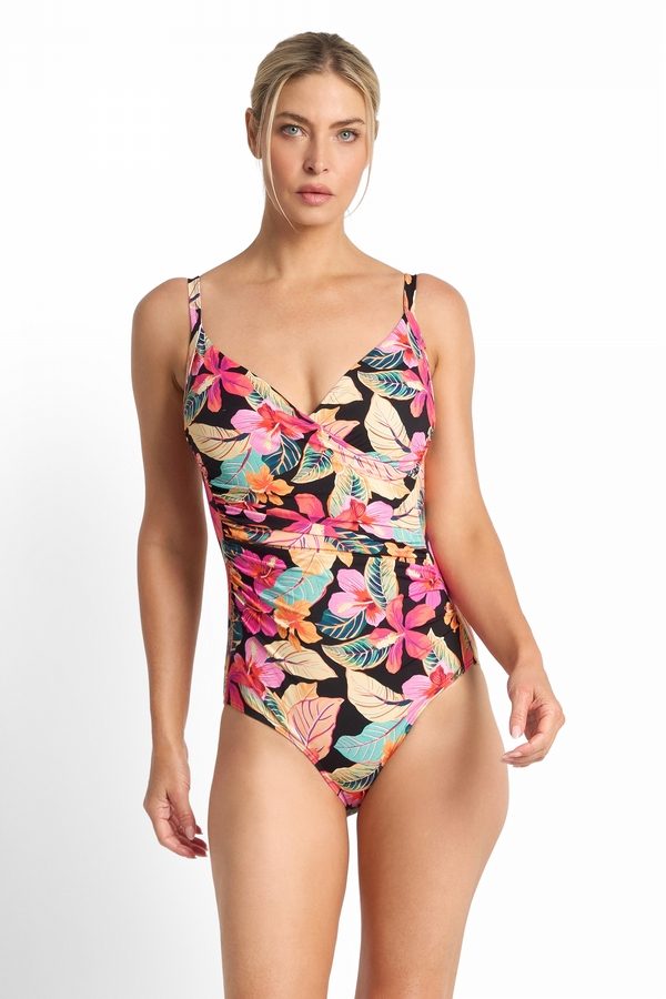 Phuket Ruched Crossover One Piece