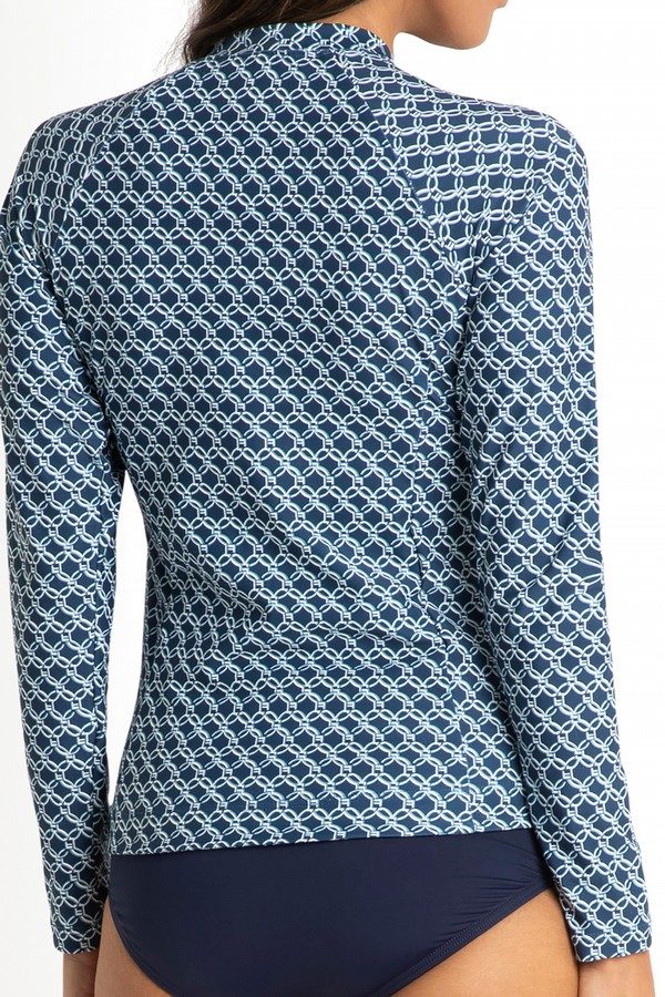 Jantzen Linx Zip Front Rash Vest Black