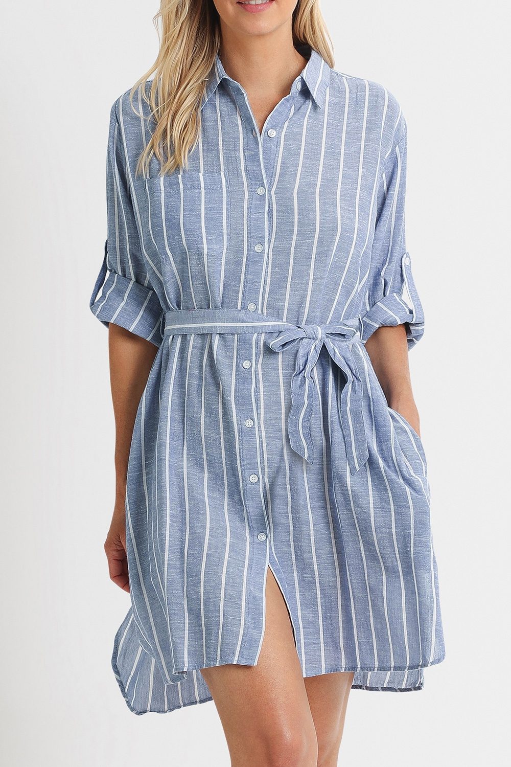 Chains Button Through Dress