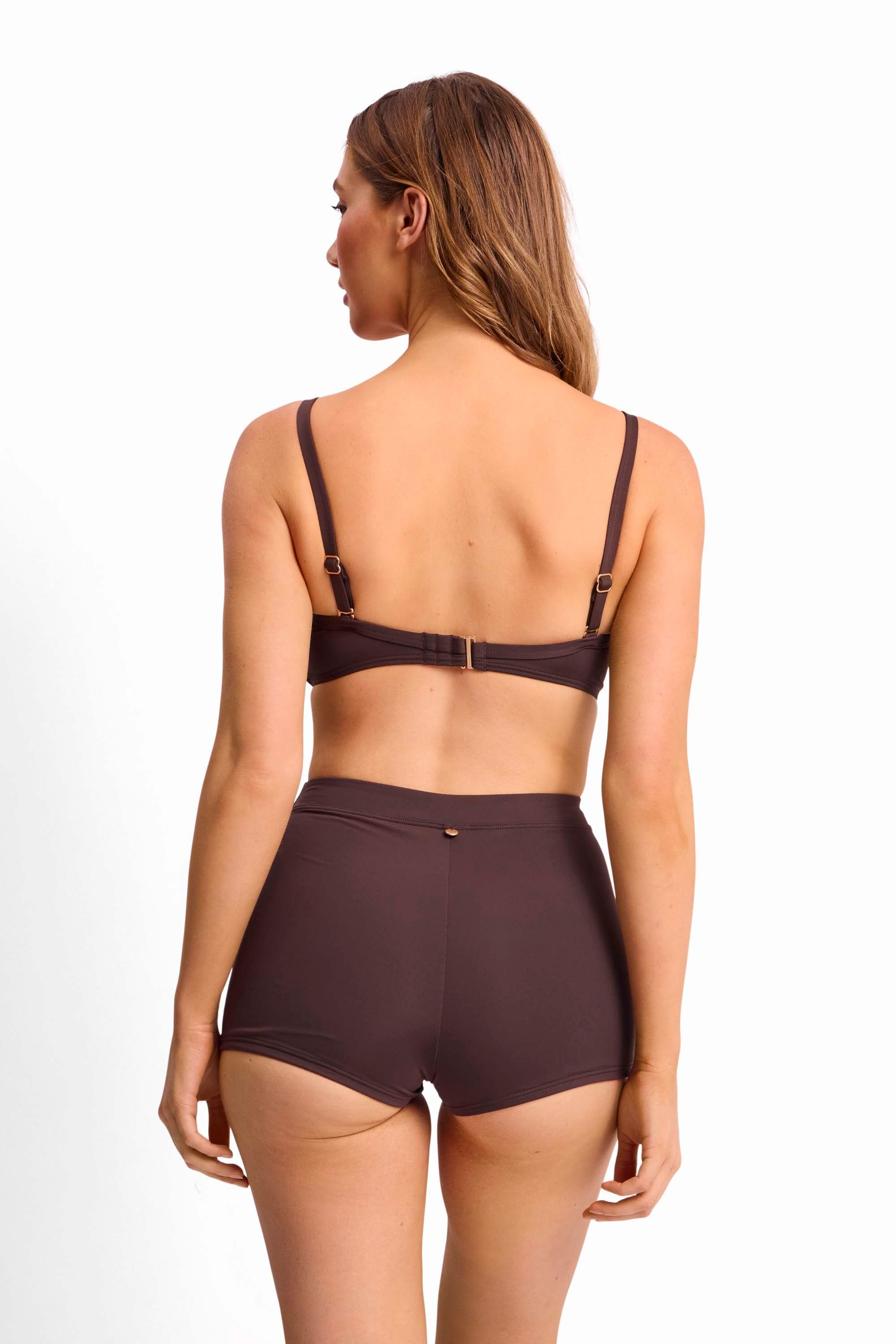 Basix Twist Front Bralette-Coco