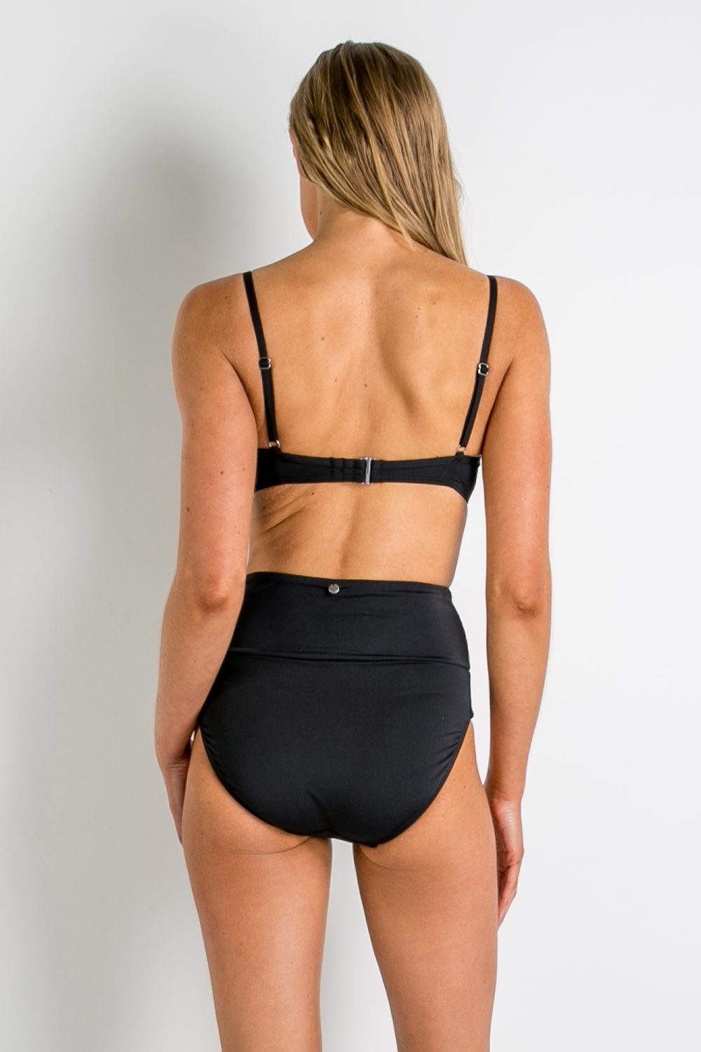 Basix D Moulded Push Up Bra-Black