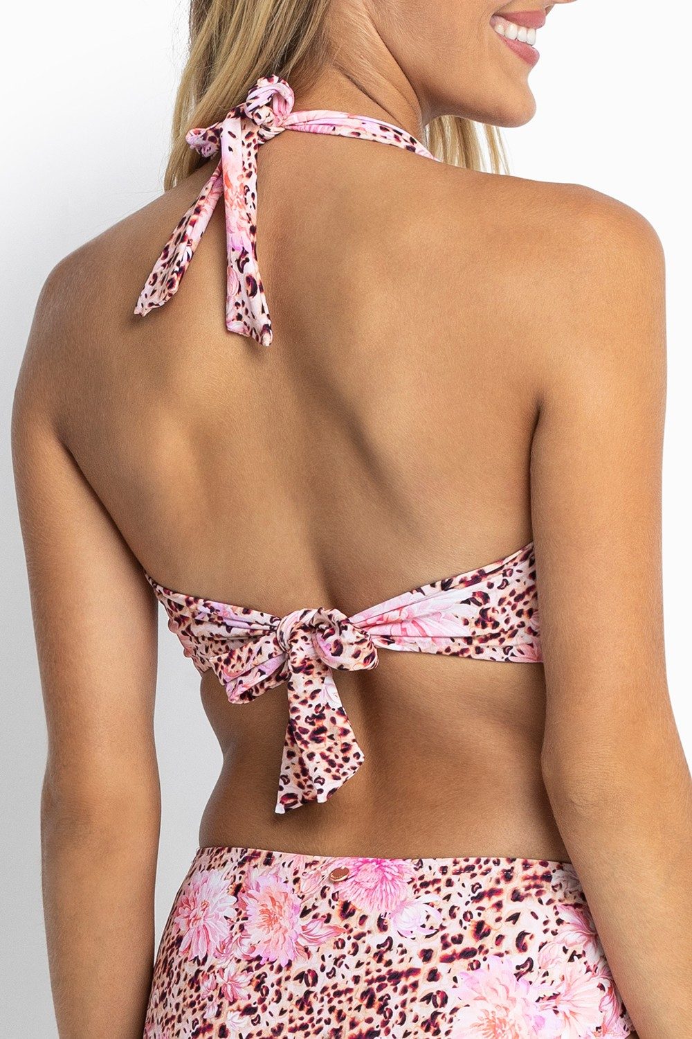 Romie D-DD Ring Halter Bra-Animal