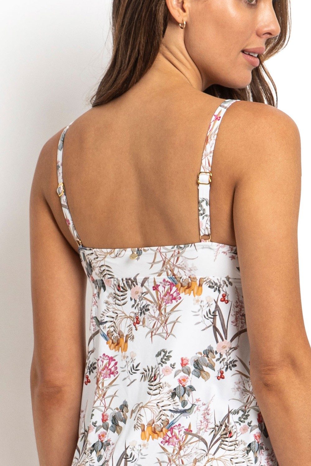 Waterlily Frill Singlet-White