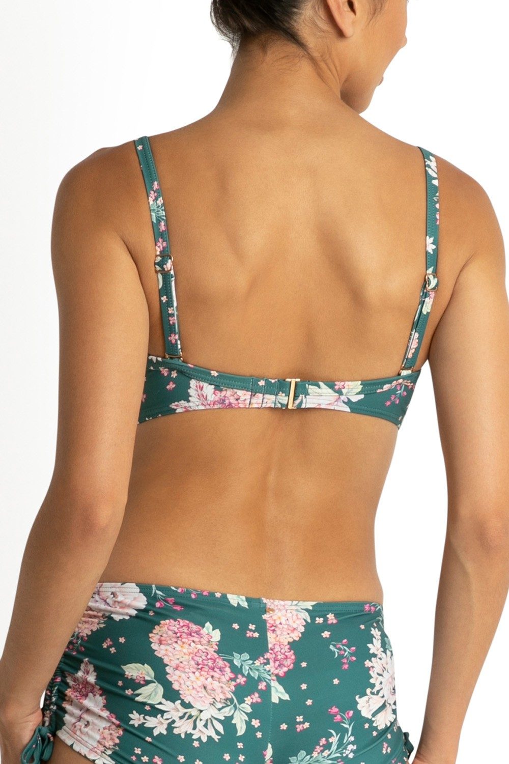 Notting Hill Twist Front Bralette-Spruce