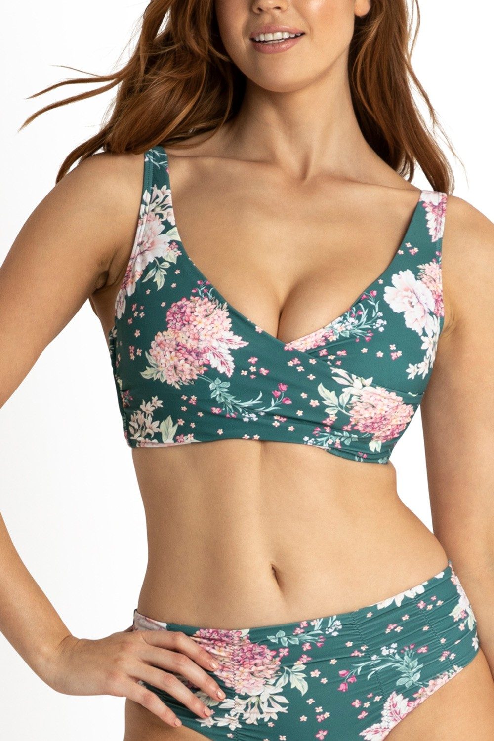 Notting Hill DD-E Twist Bra-Spruce