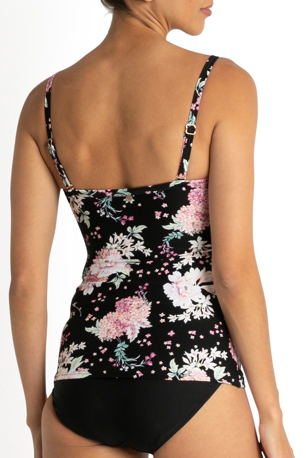 Notting Hill Twist Front Singlet-Black