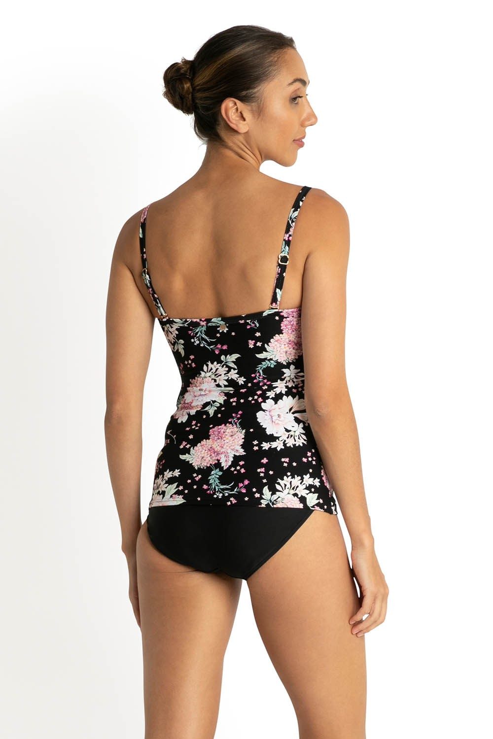 Notting Hill Twist Front Singlet-Black