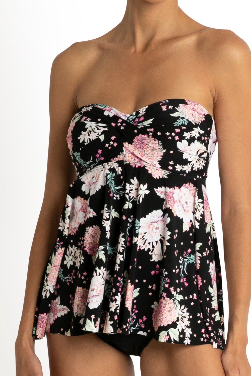 Notting Hill Empire Bandeau Singlet-Black