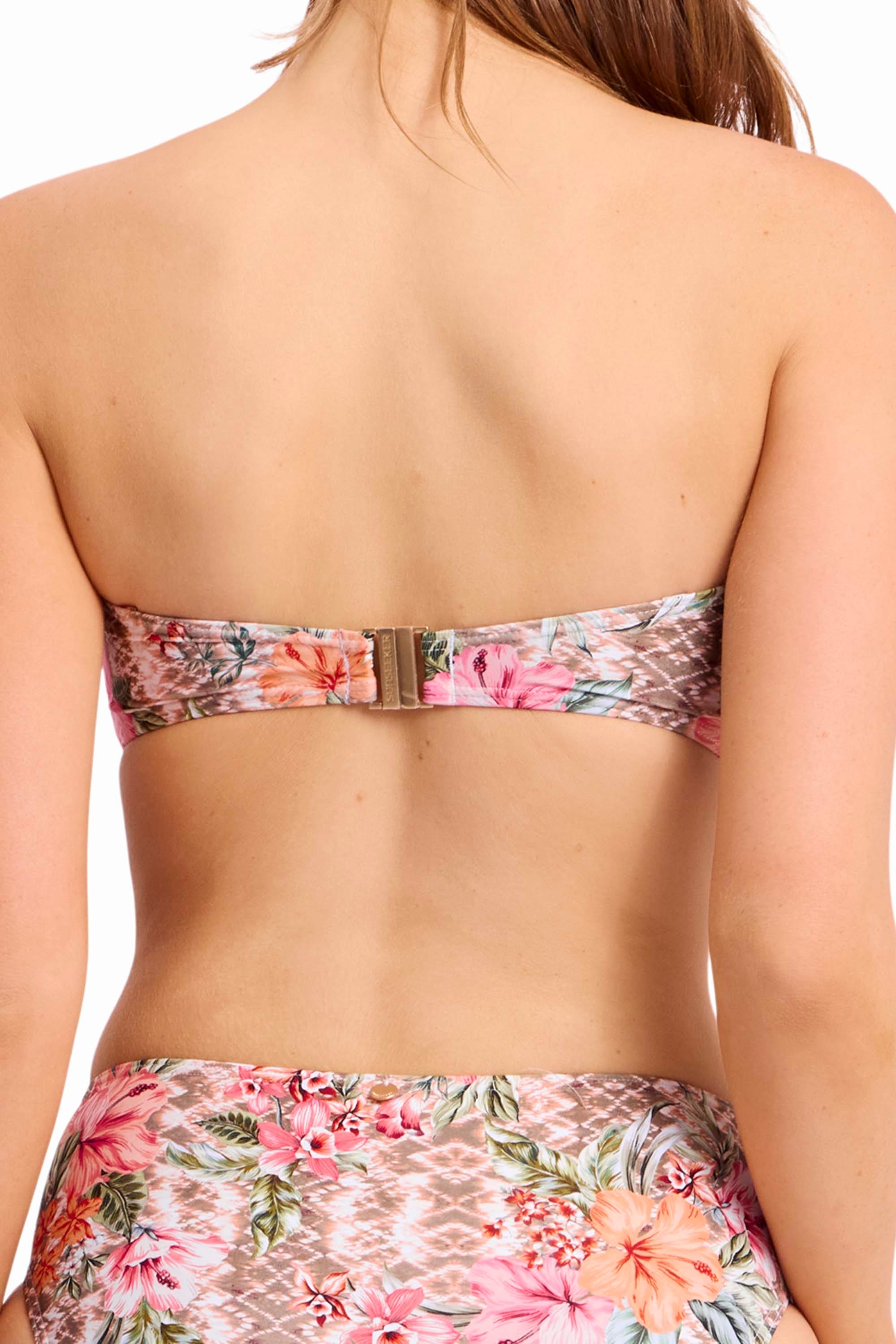 Mai Tai D-DD Wrap Bandeau Bra-Mocha