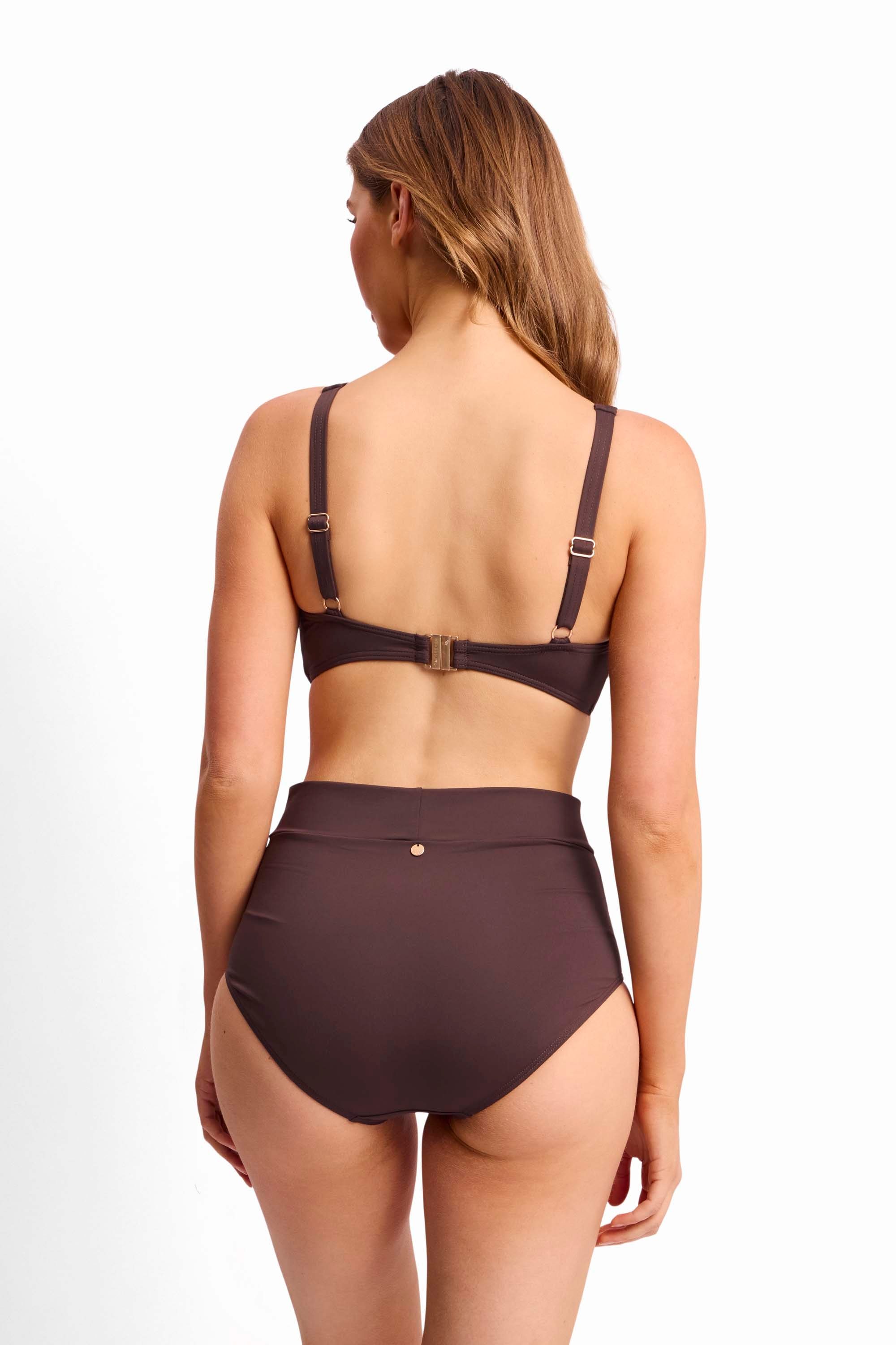 Basix DD-E Underwire Tri Bikini Top-Coco