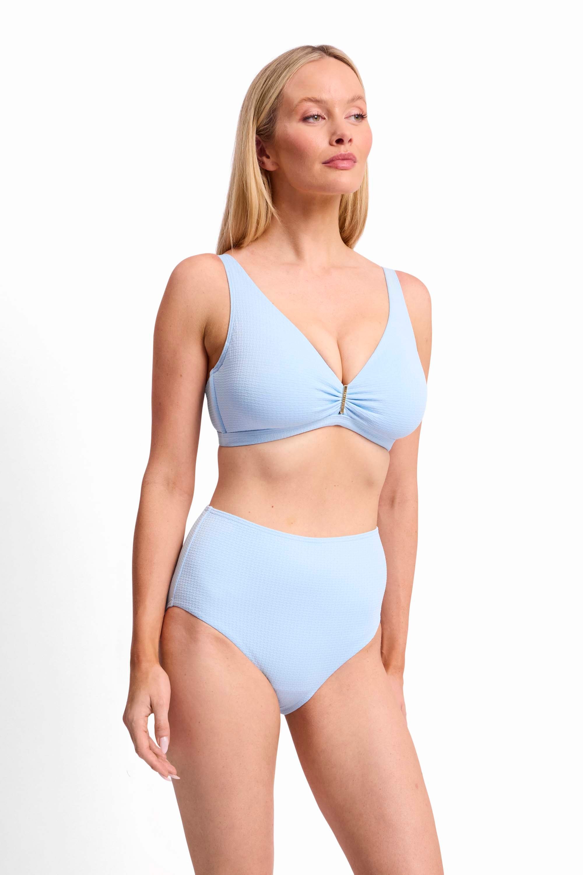 Pisces E-F Bar Bikini Top-Seafoam
