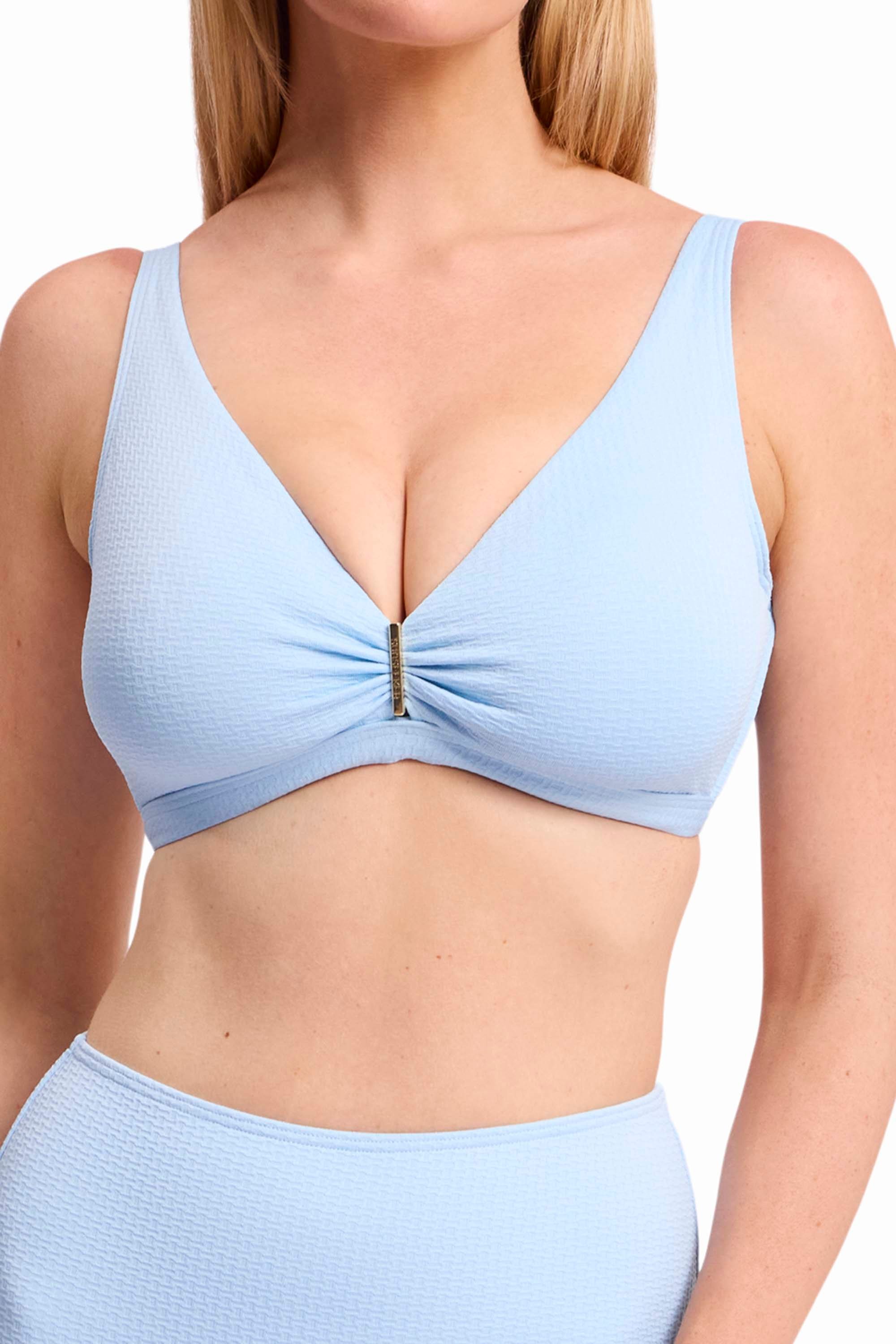 Pisces E-F Bar Bikini Top-Seafoam