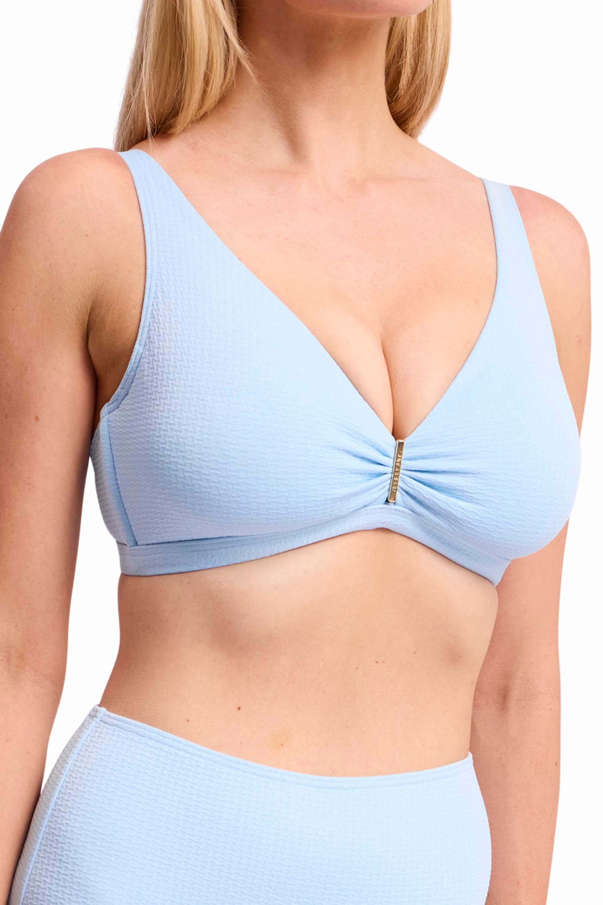 Pisces E-F Bar Bikini Top-Seafoam