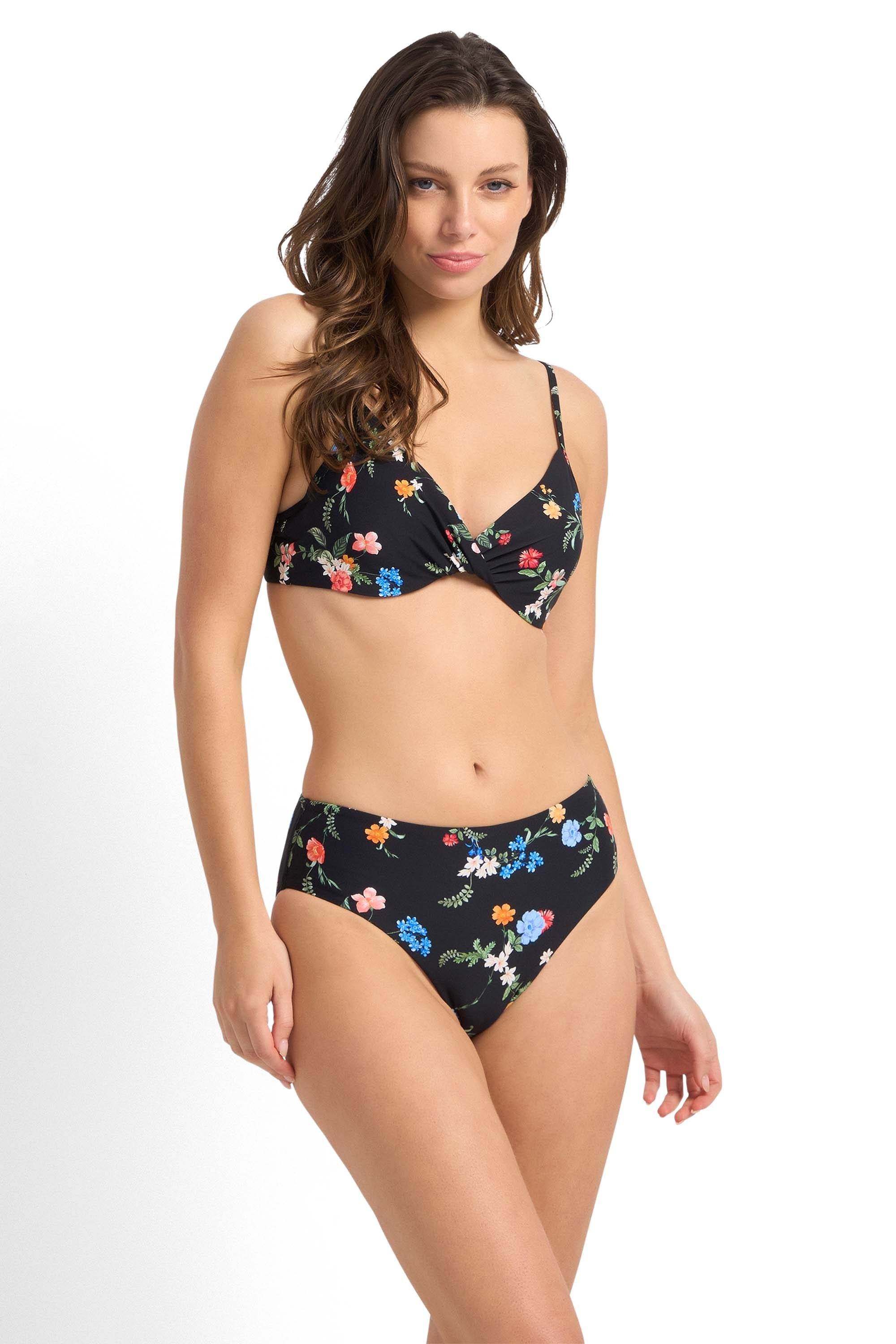 Japan Soft Twist Bra-Black