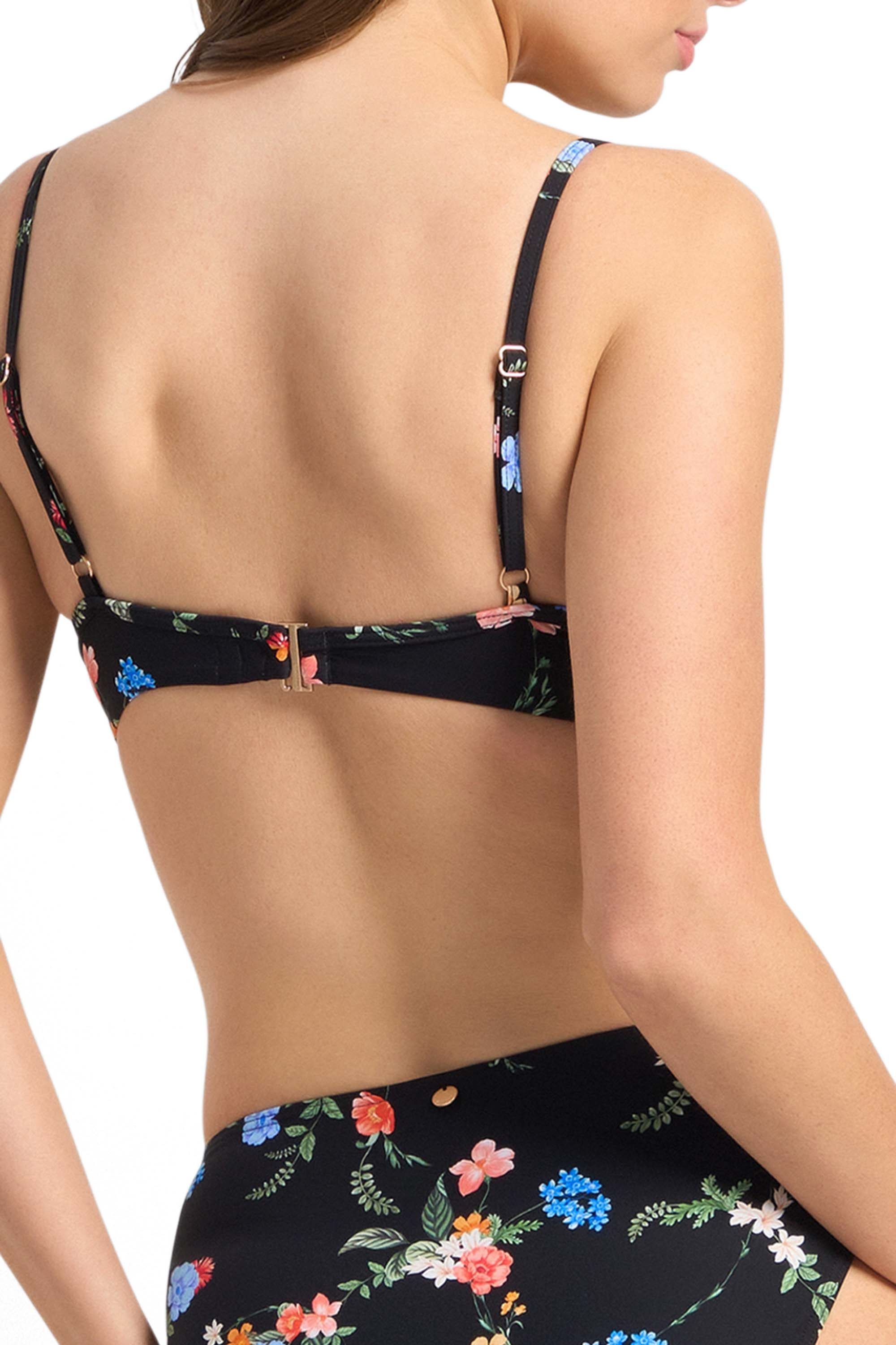 Japan Soft Twist Bra-Black