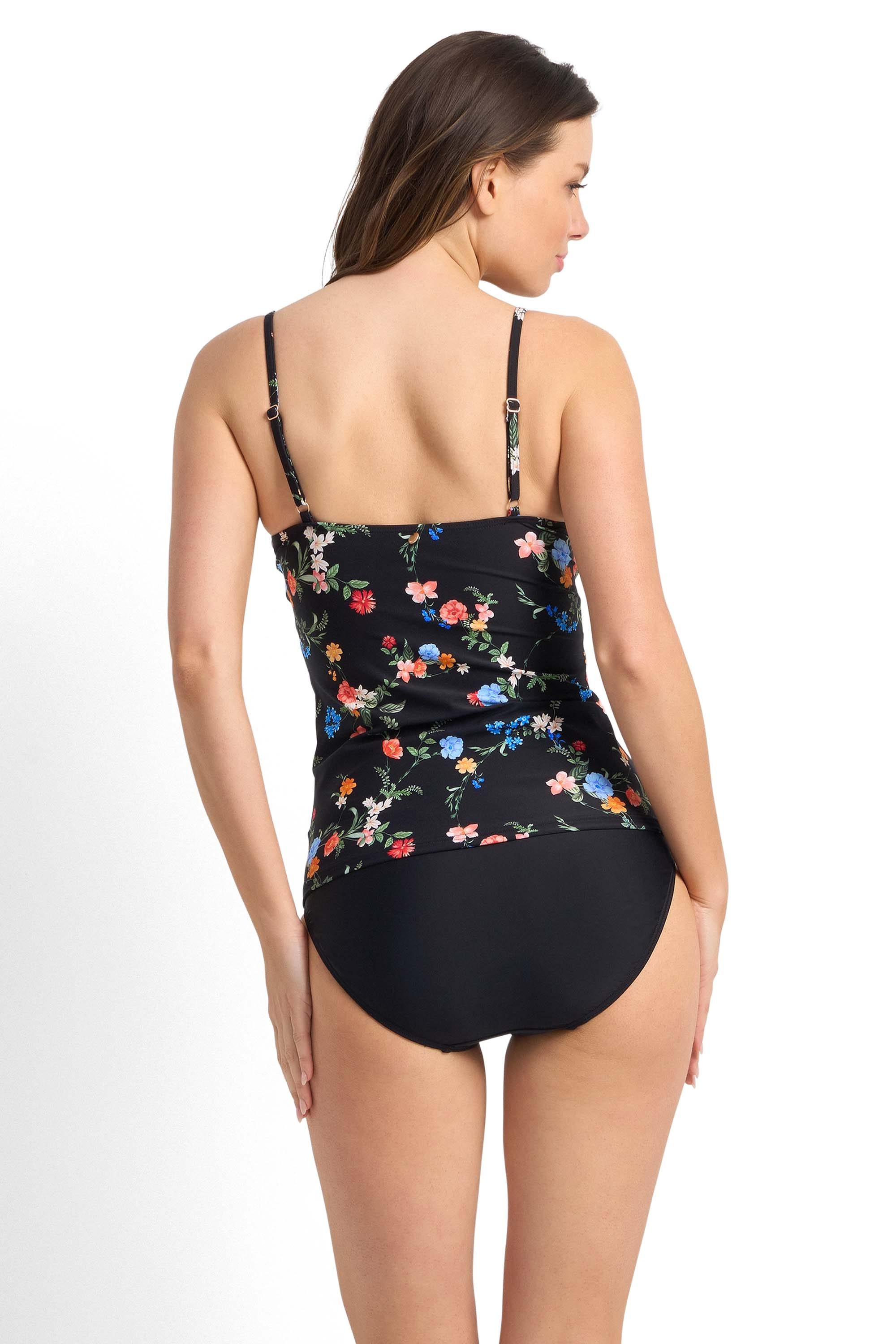 Japan Soft Twist Ruched Singlet-Black