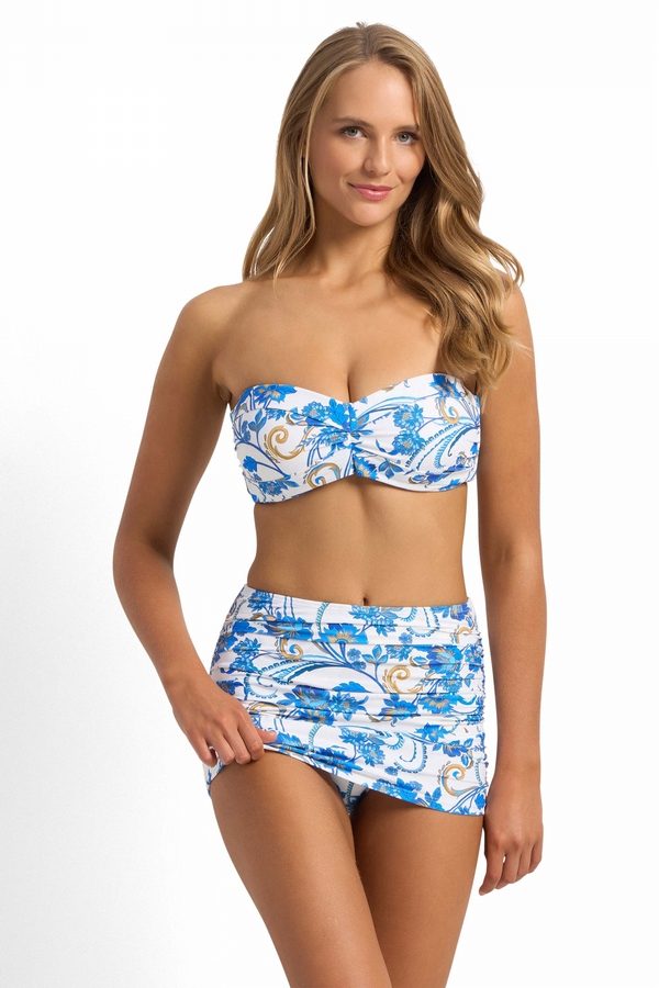 Sicily D-DD Wrap Bandeau Bra White