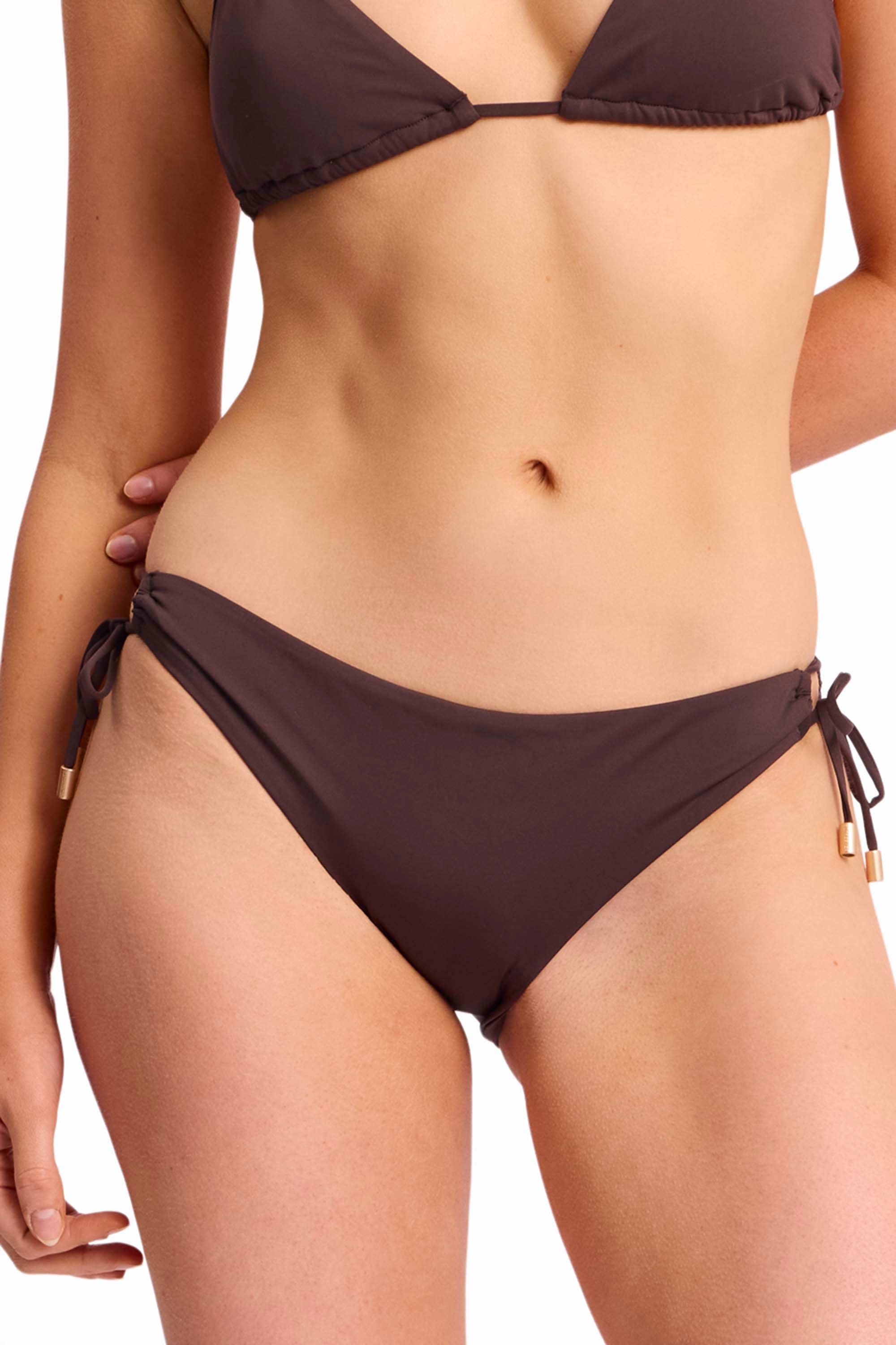 Basix Tie Side Pant-Coco