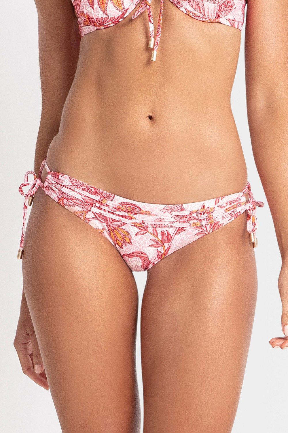 Malolo Tie Side Pant-Coral