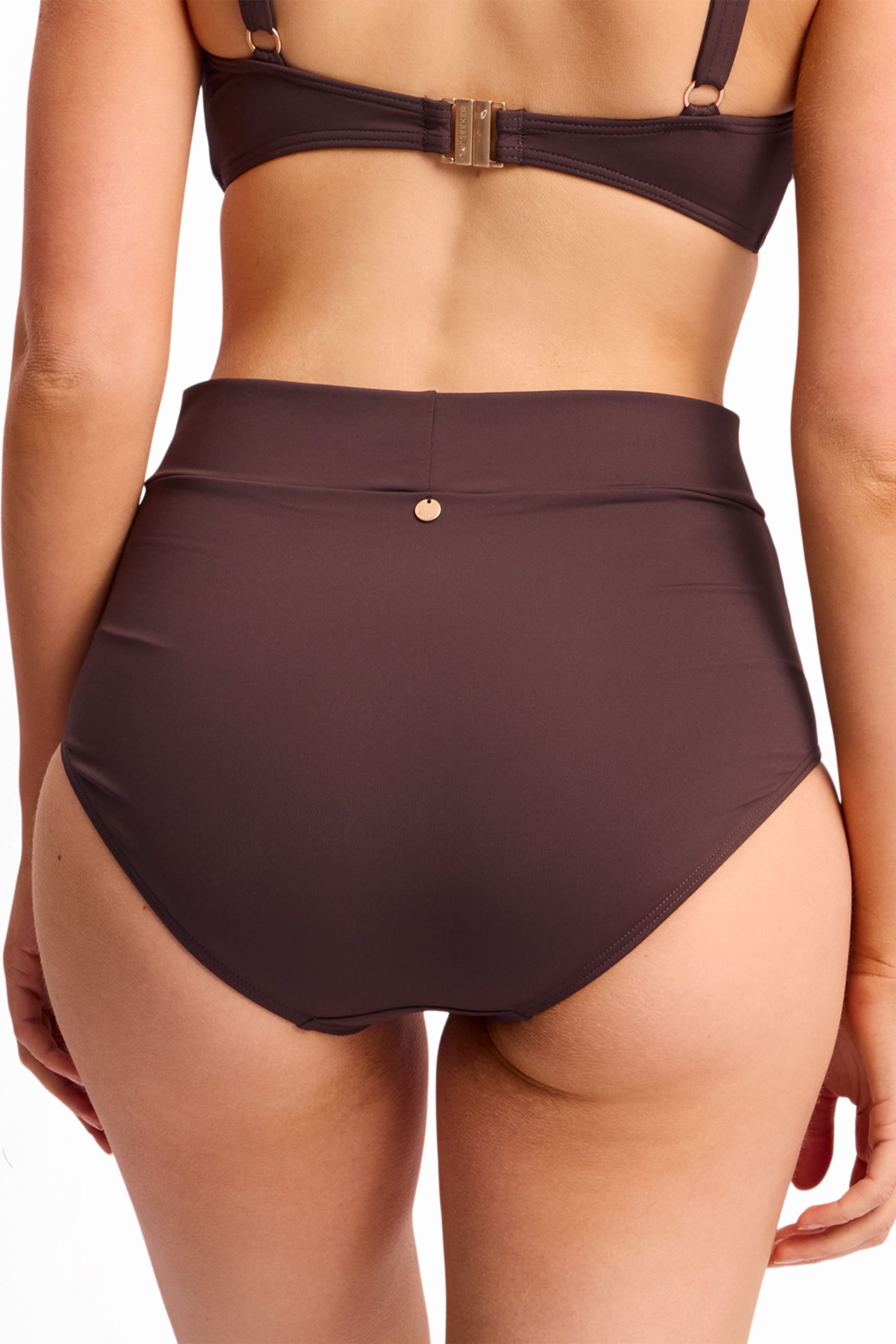 Basix Ruched Highwaist Pant-Coco