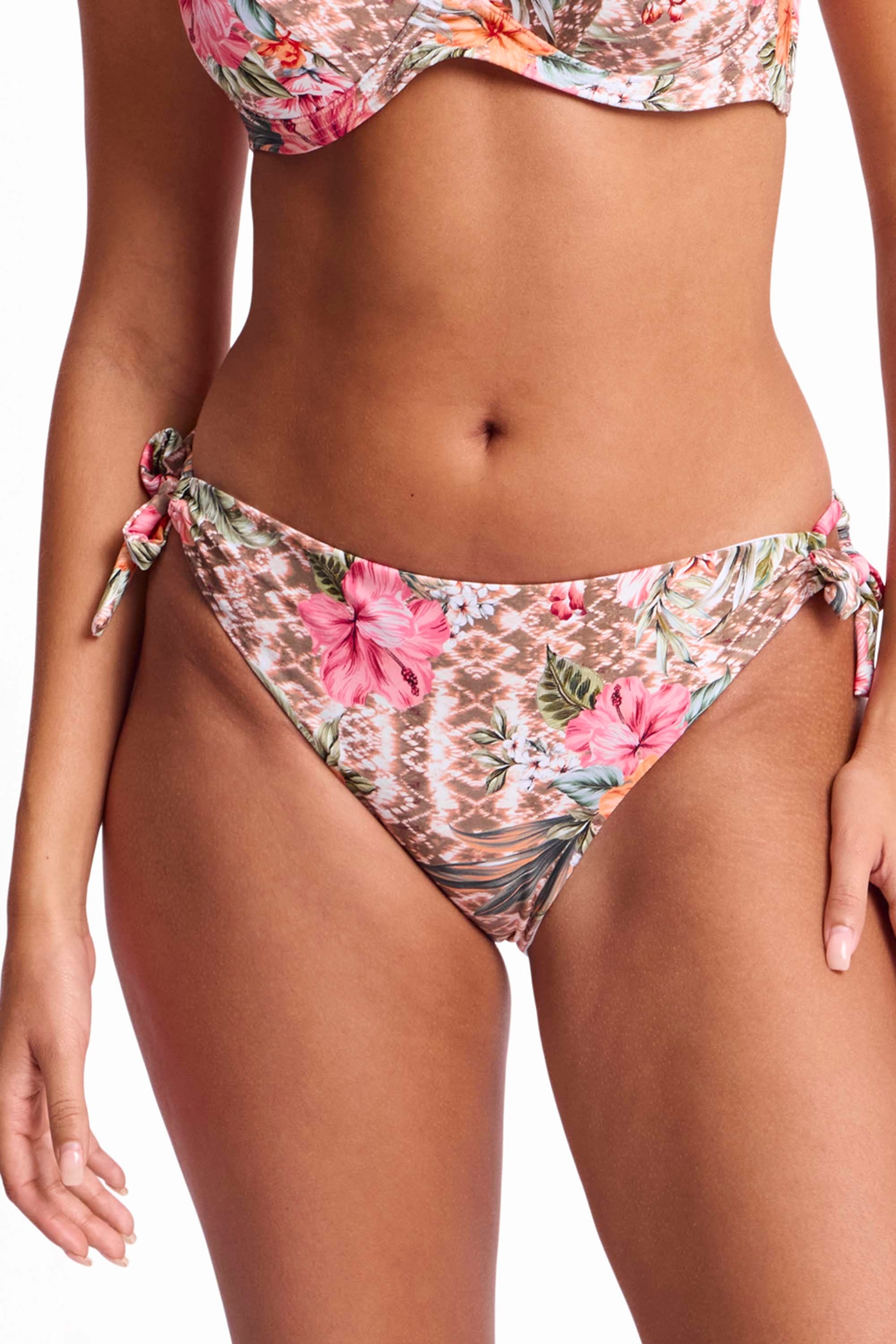 Mai Tai High Leg Tie Pant-Mocha