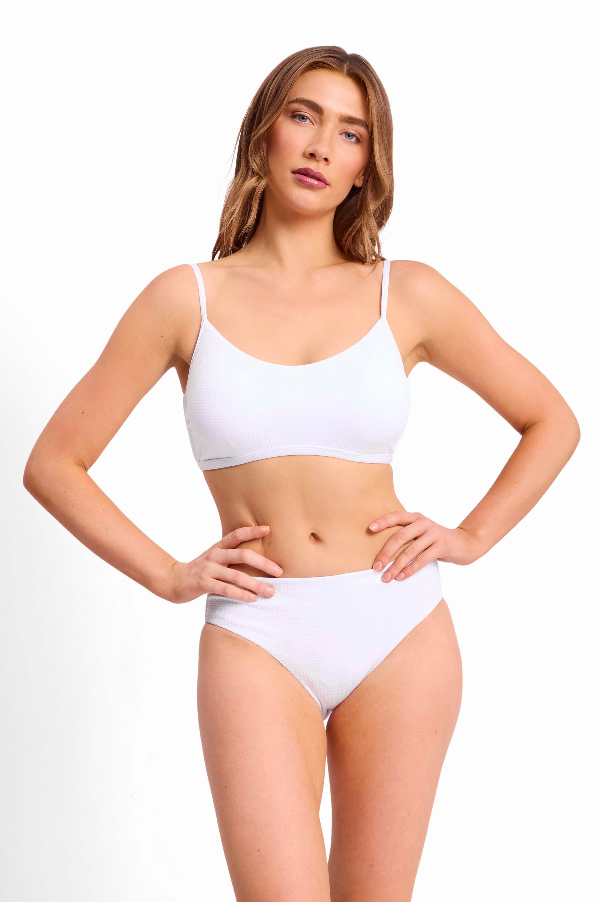 Pisces Mid Rise Pant-White