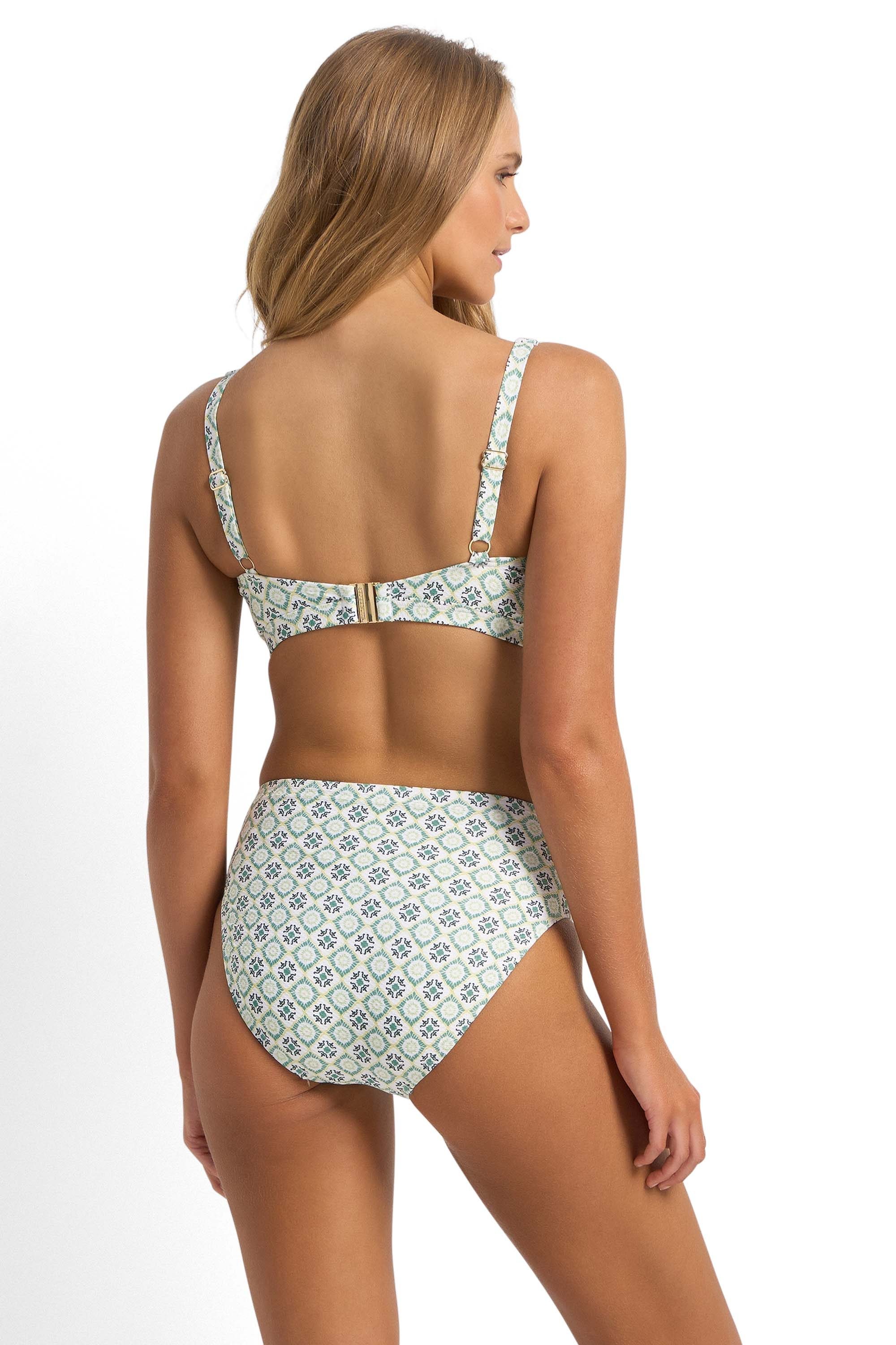 Delight Ruched Mid Rise Pant-Seaweed