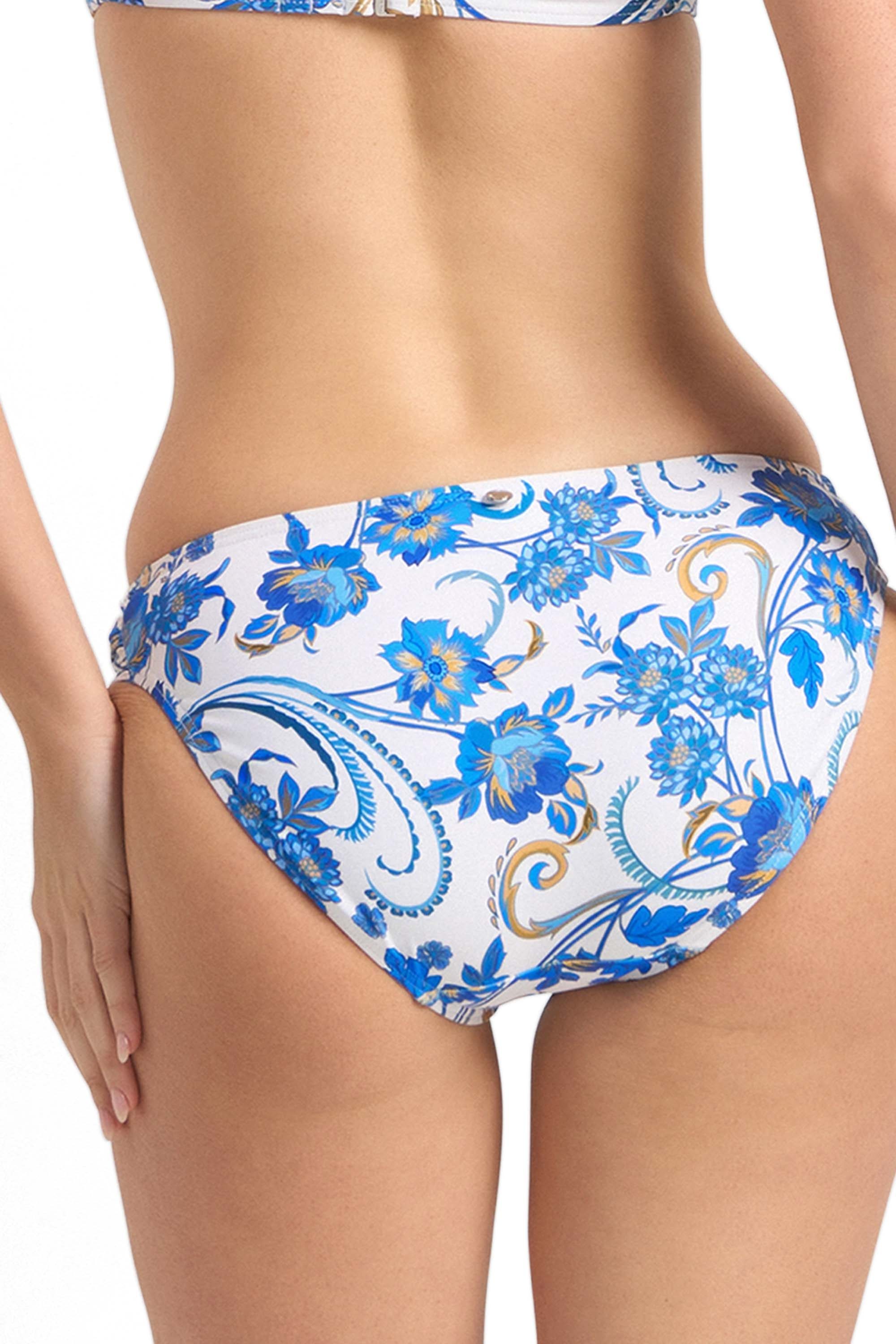 Sicily Gathered Side Pant-White