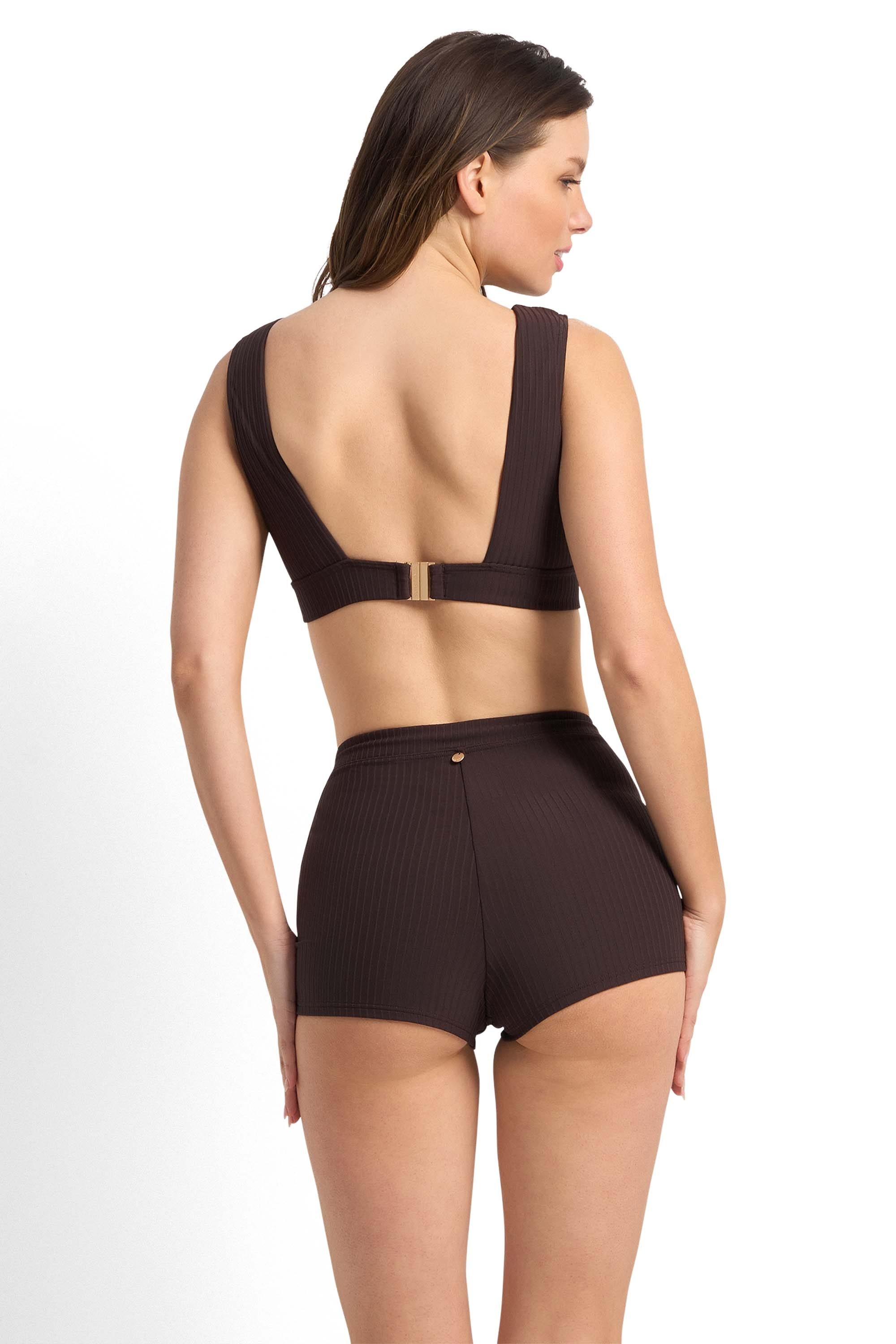 Reset High Waist Boyleg Pant-Coco