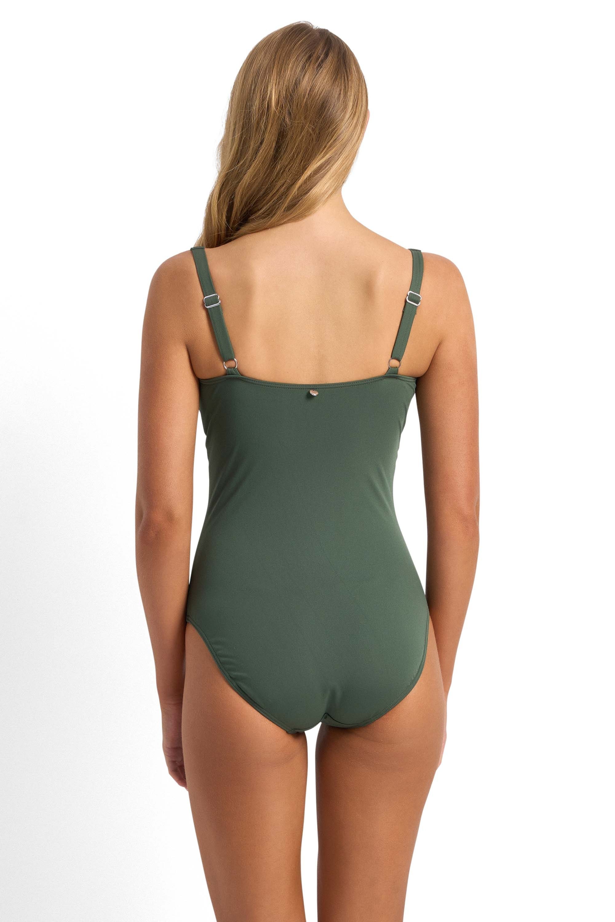 Pool DD/E Underwire One Piece-Seaweed