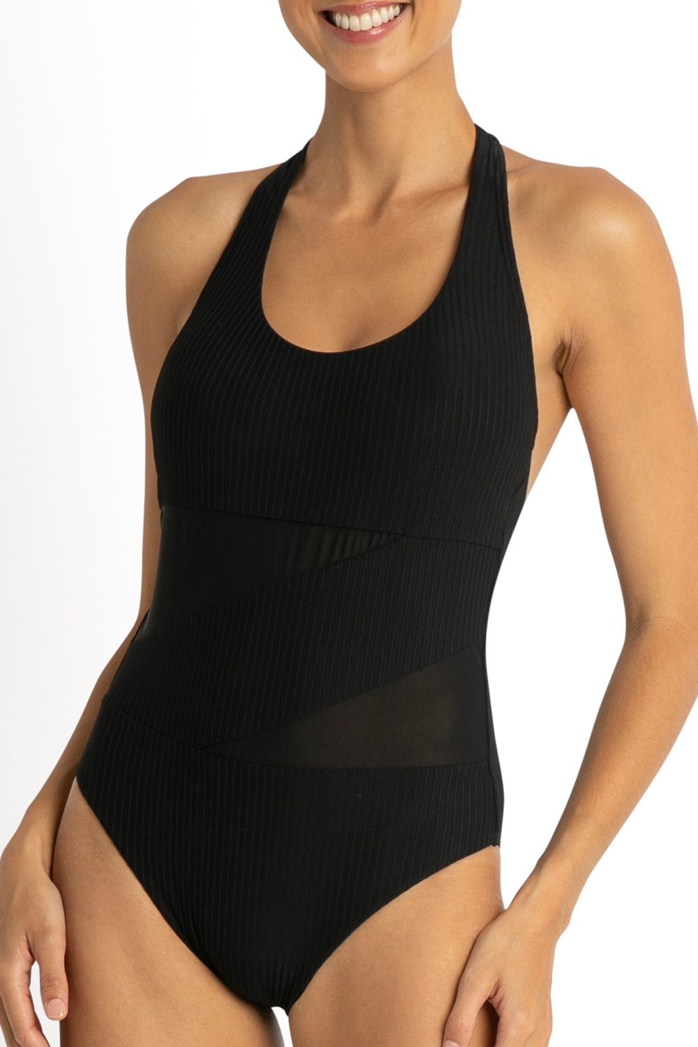 Reset Halter One Piece-Black
