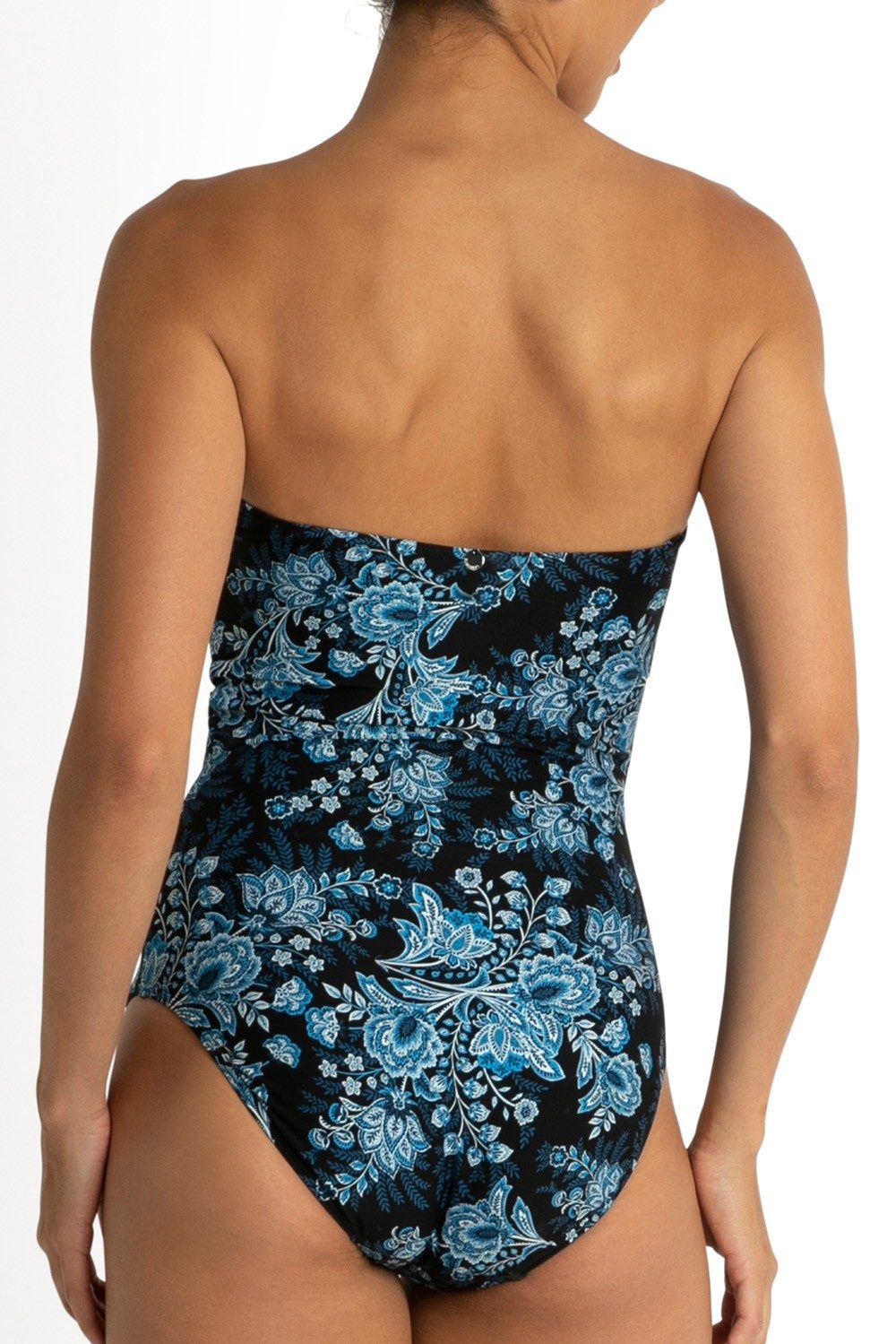 Alaska D-DD Soft Wrap Bandeau One Piece-Black