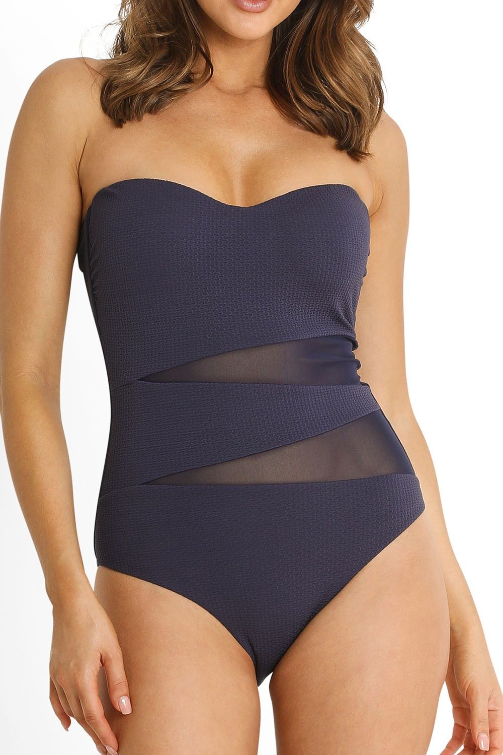 Coachella D-DD Bandeau One Piece-Ink