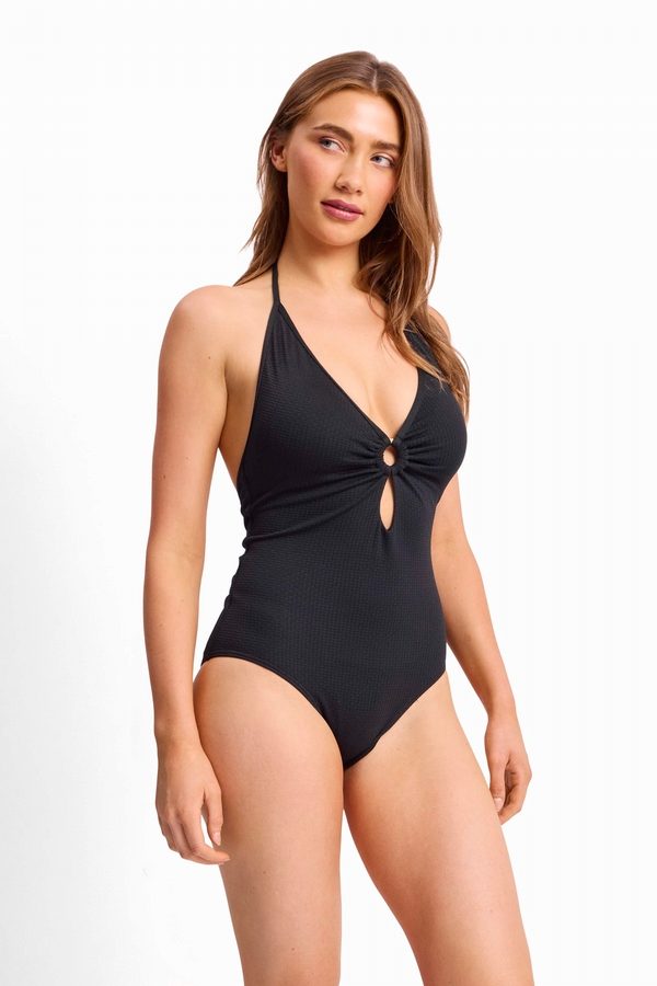 Pisces Double Ring One Piece Black