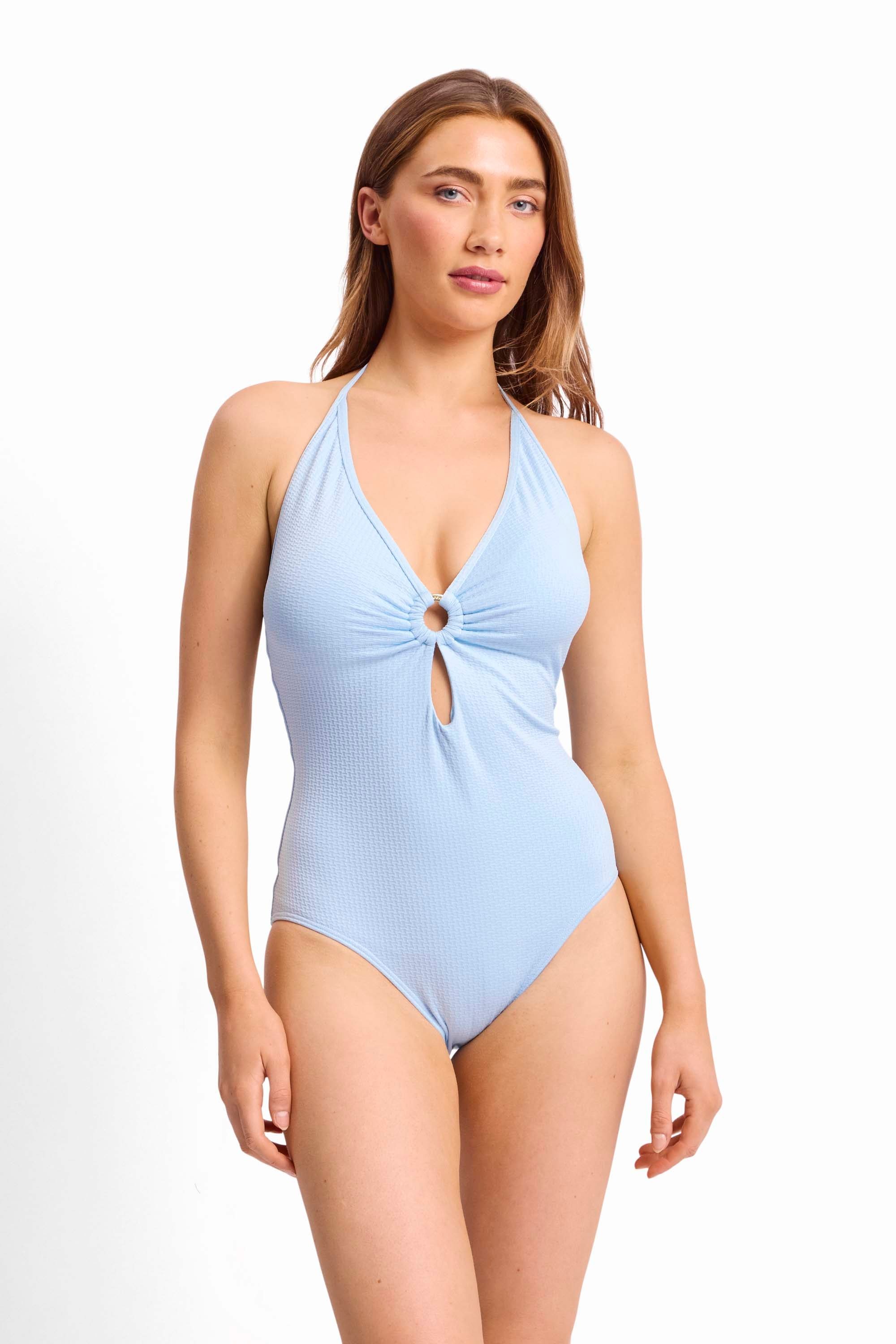Pisces Double Ring One Piece-Seafoam