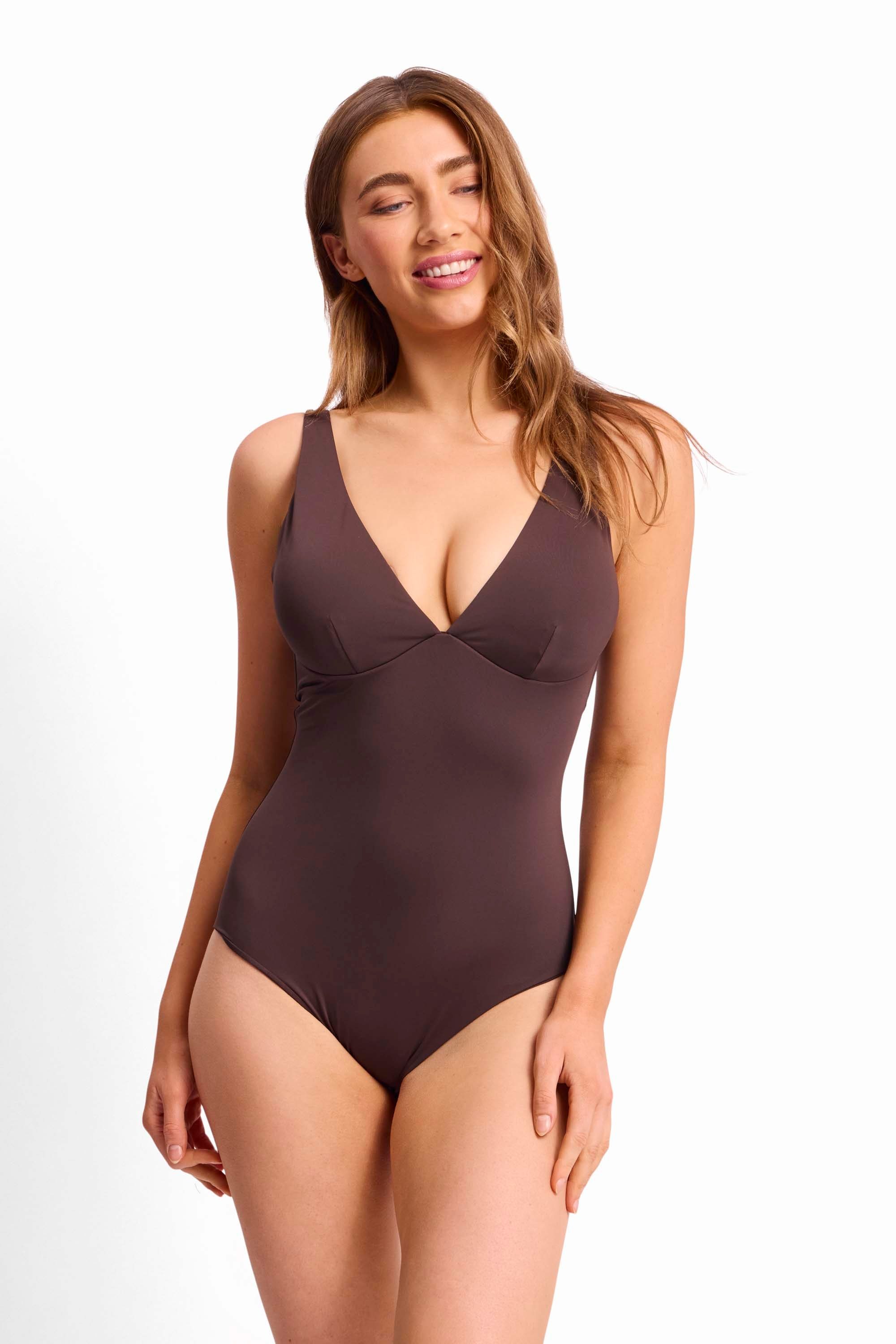 Basix DD-E Underwire Tri One Piece-Coco