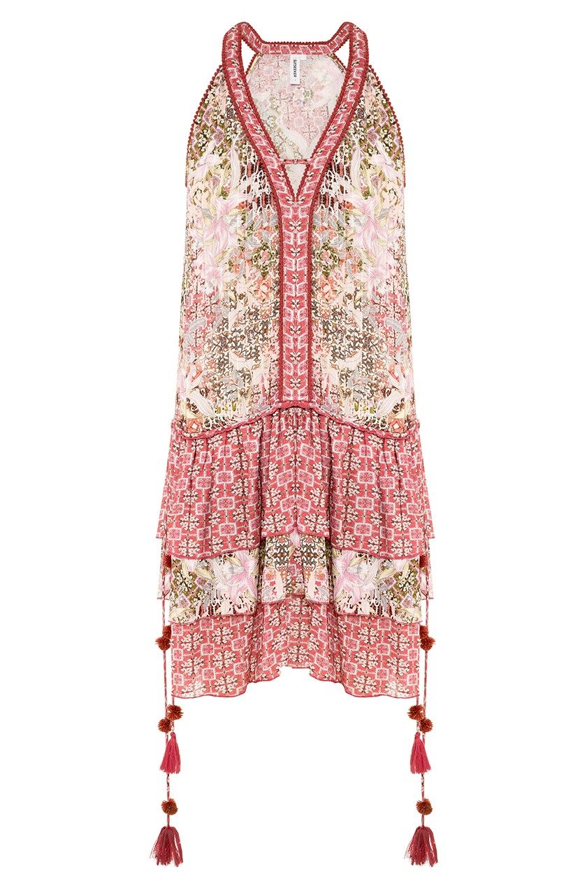 Fresco Sun Dress-Sage