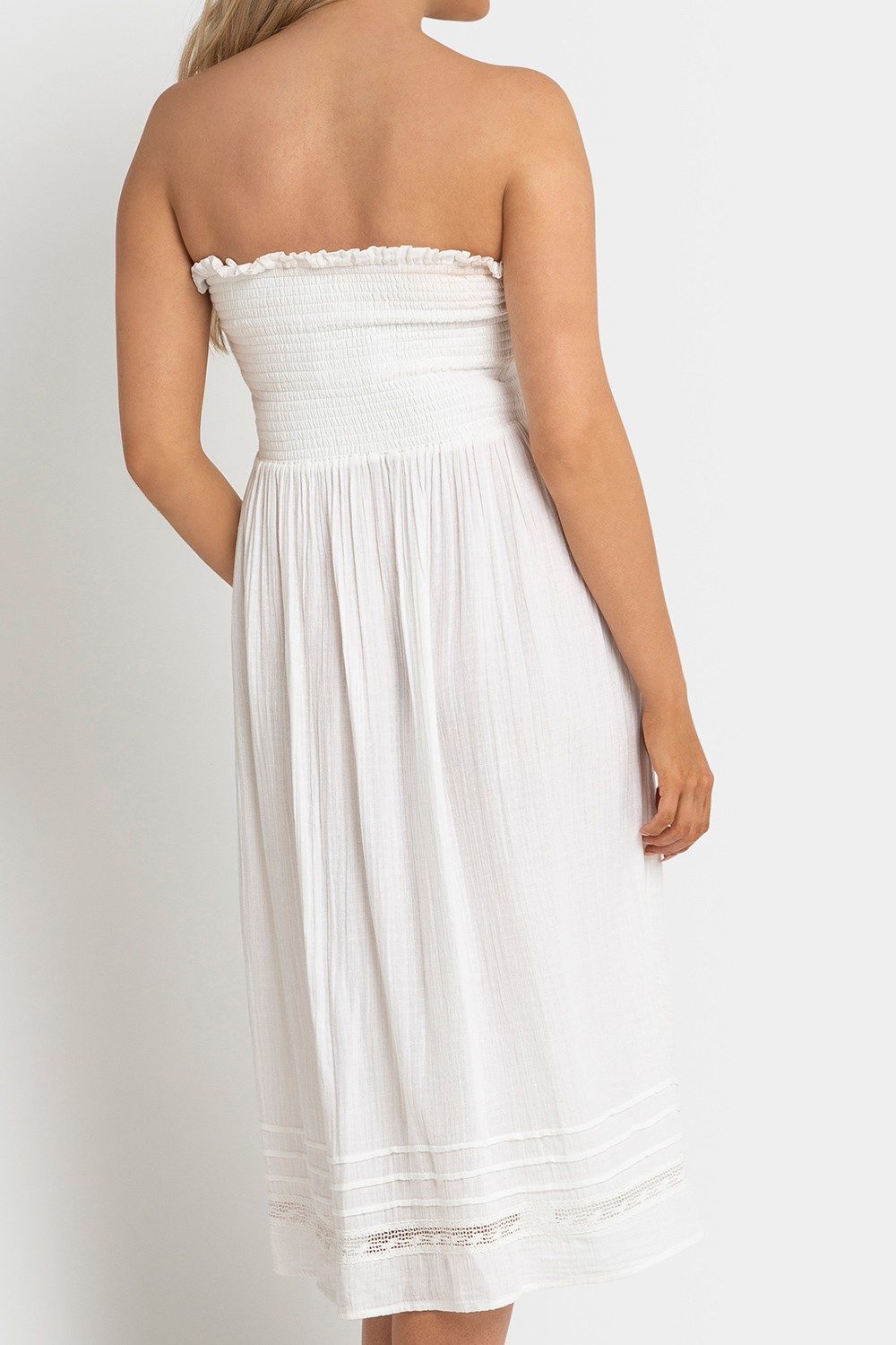 Capri Midi Skirt Dress-White