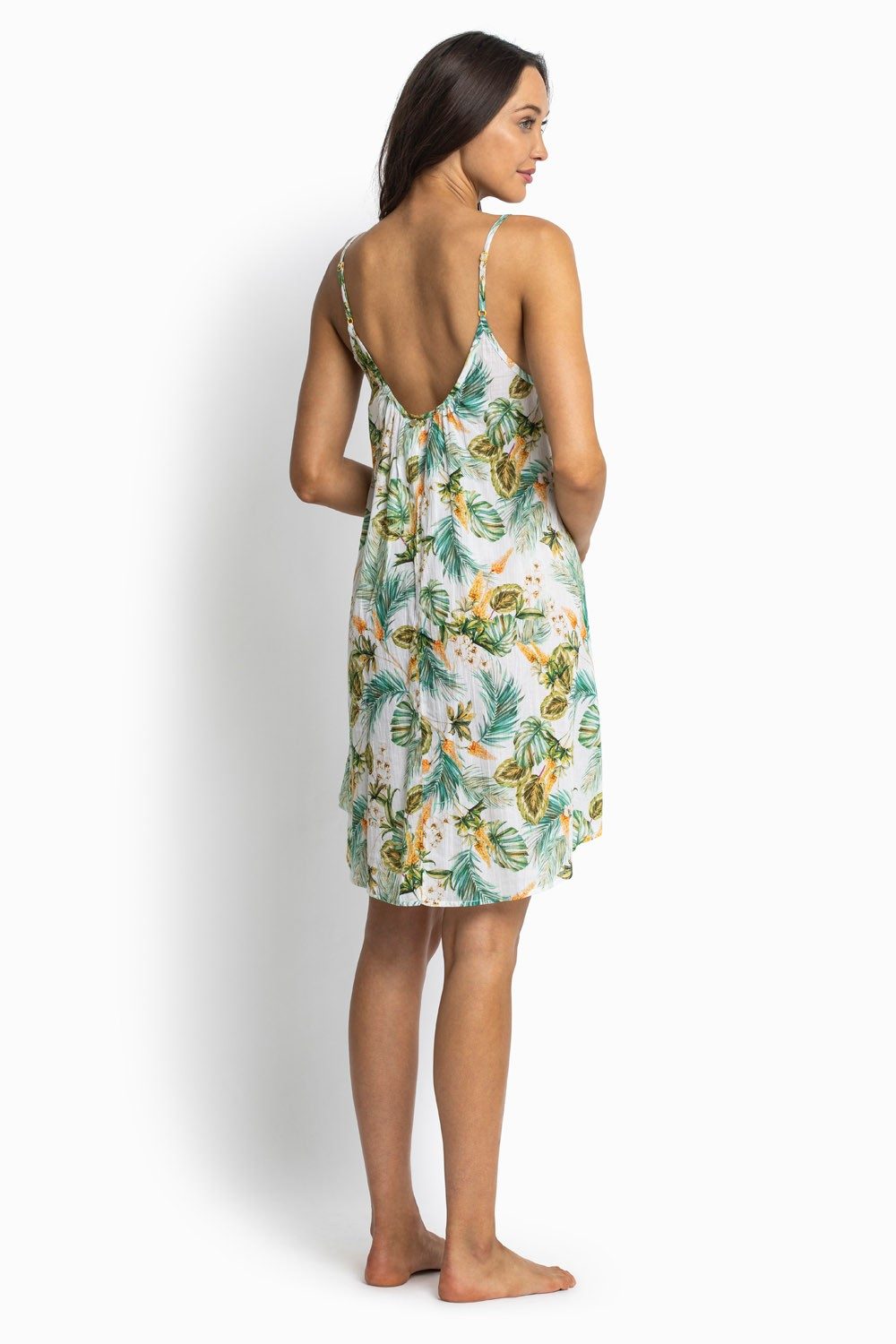 Milla Scoop Mini Dress-White