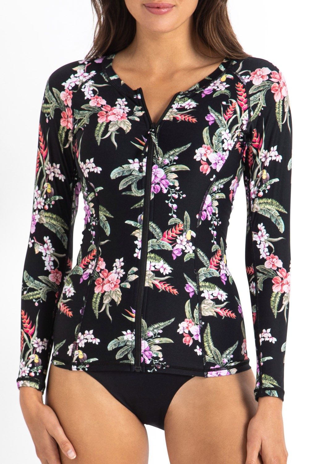 Brazil Long Sleeve Rashie-Black