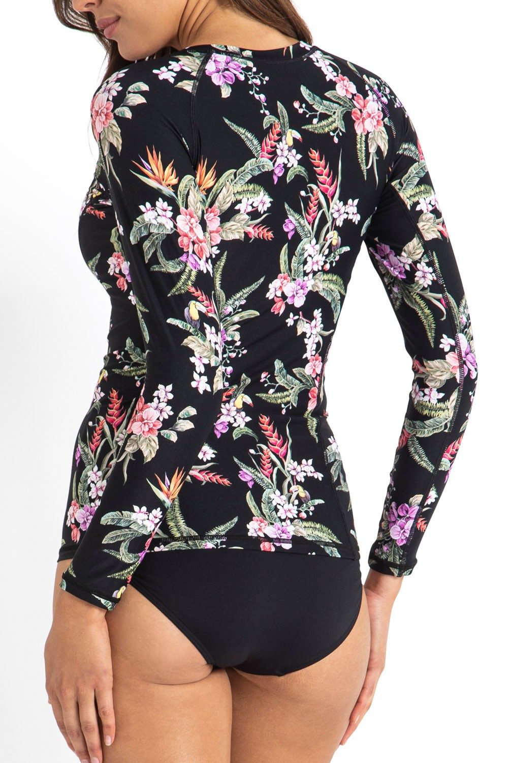 Brazil Long Sleeve Rashie-Black