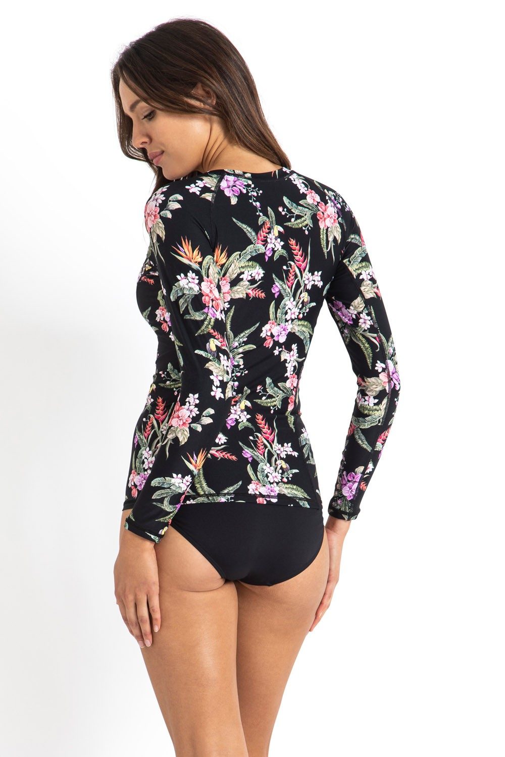 Brazil Long Sleeve Rashie-Black