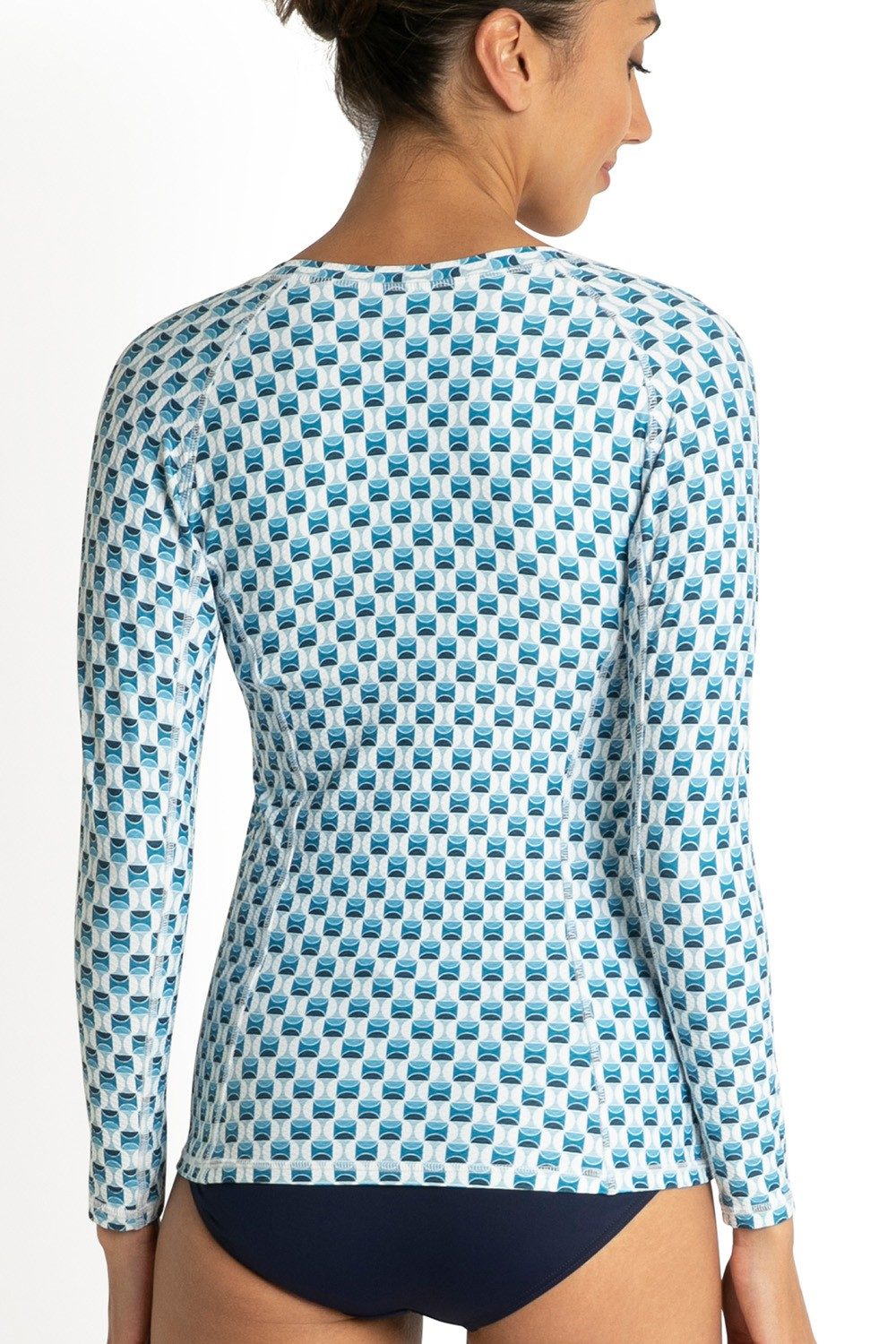 Crete Long Sleeve Rashie-Blue