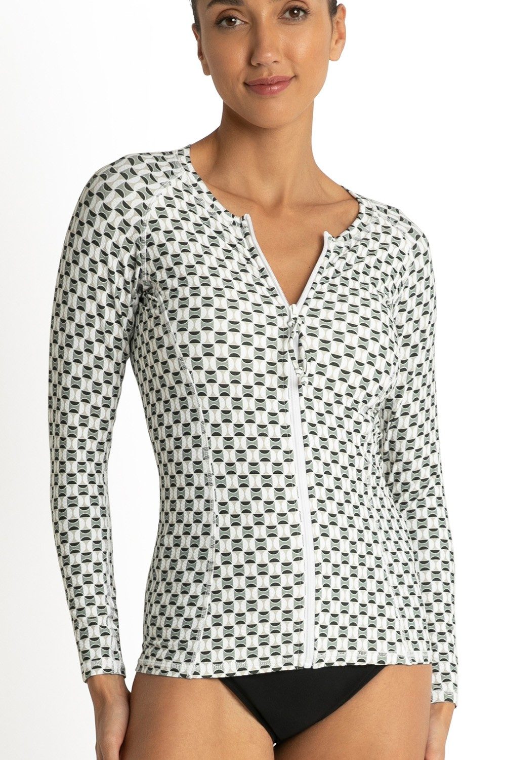 Crete Long Sleeve Rashie-Forest