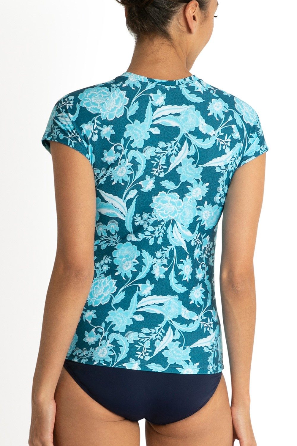 Tokyo Short Sleeve Rash Vest-Denim