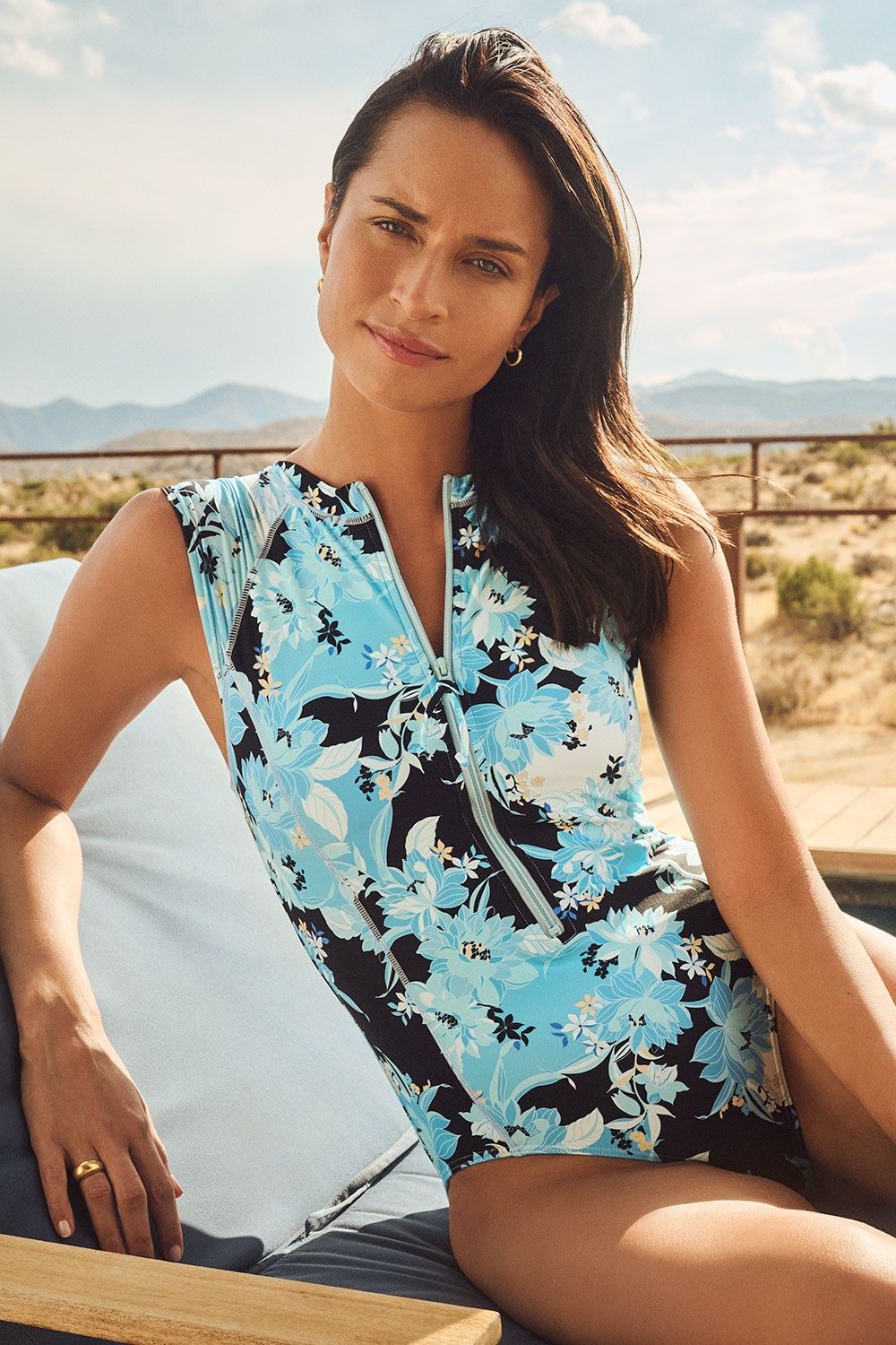 Winny Seasport Cap Sleeve One Piece-Black